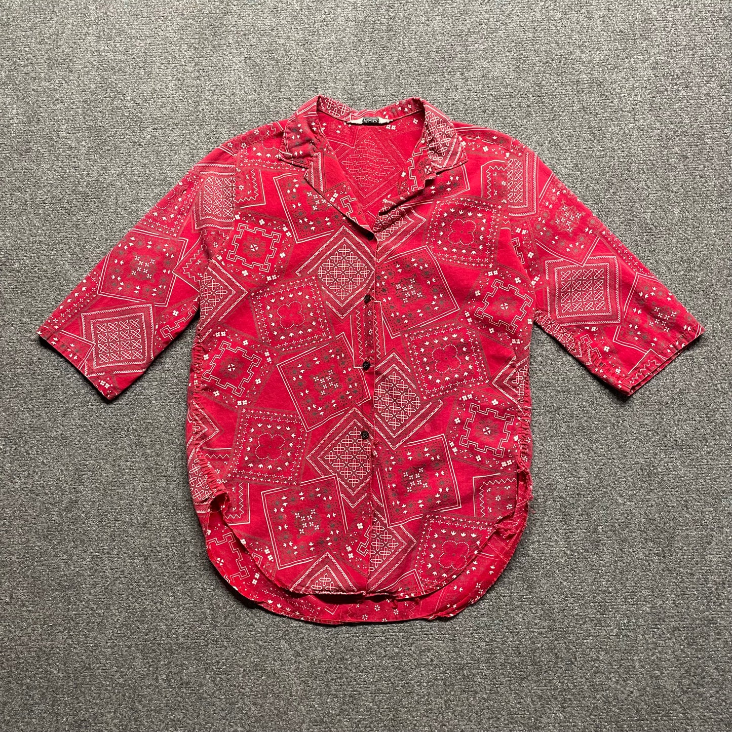 Women’s 1960s Primstyle Button Up Shirt - S