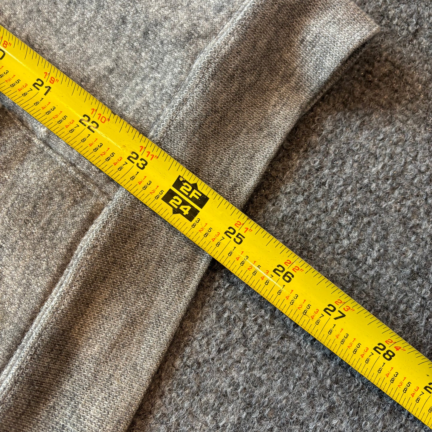 1970s Thermal Lined Zip Up Hoodie - L