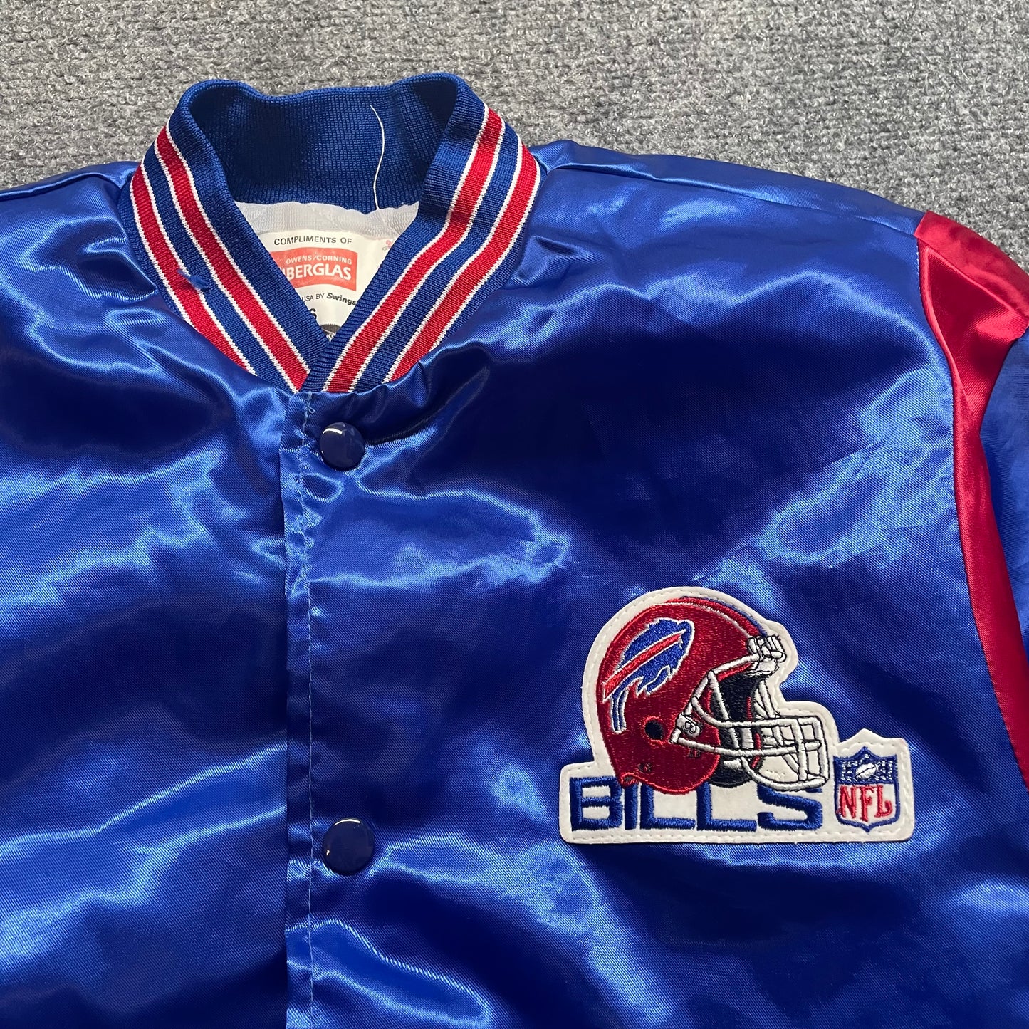 1980s Buffalo Bills Swingster Satin Jacket - S