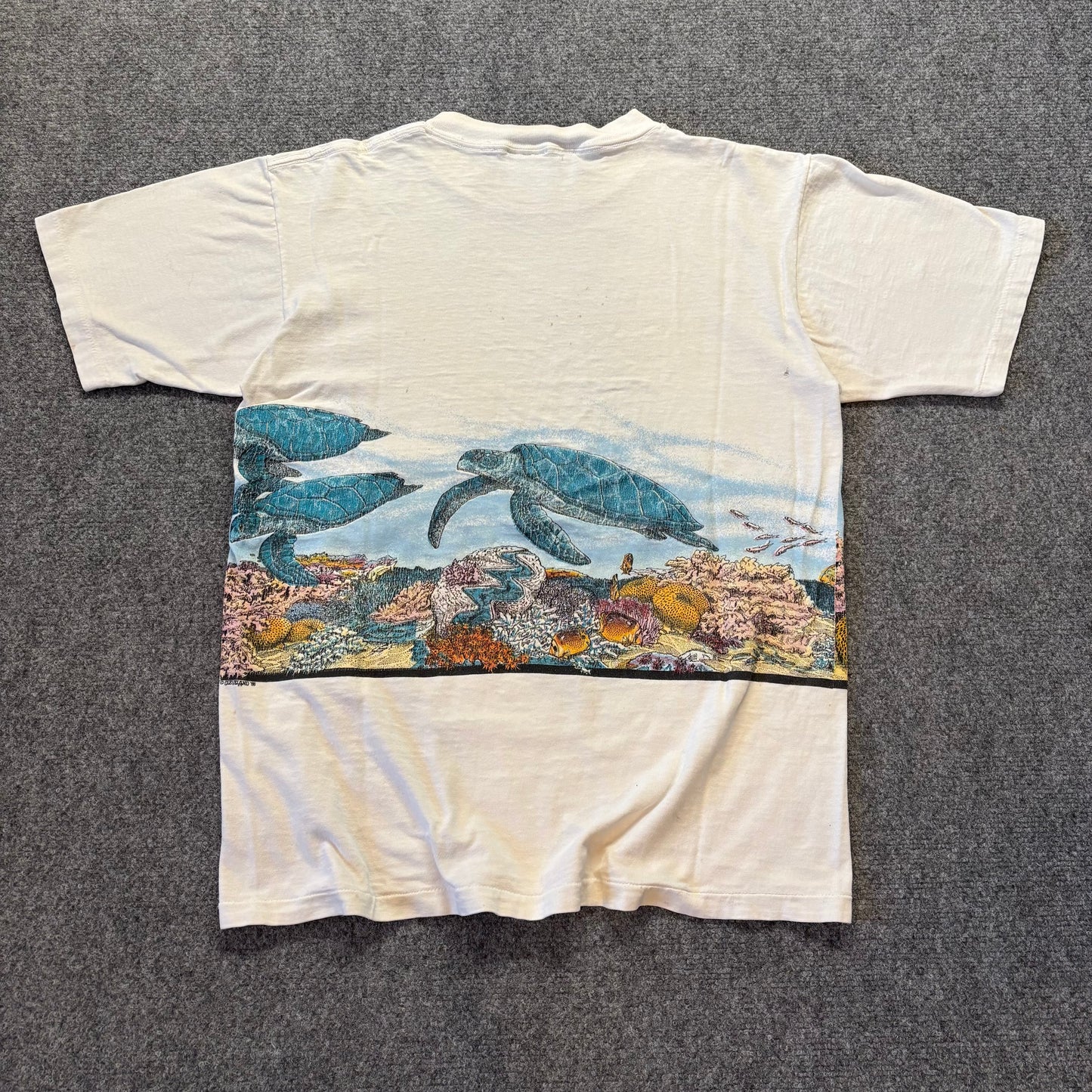 90s Wrap Around Aquarium of the Americas Shirt - L