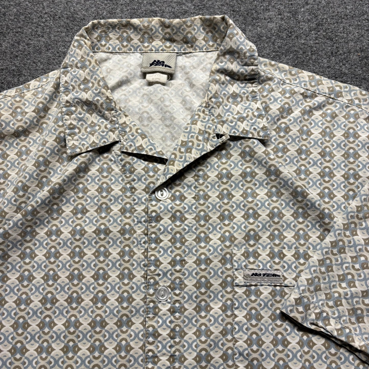 90s No Fear Button Up Shirt - Xxl