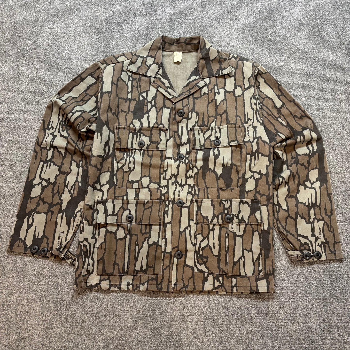 1980s Trebark Camo Button Up Shirt - S