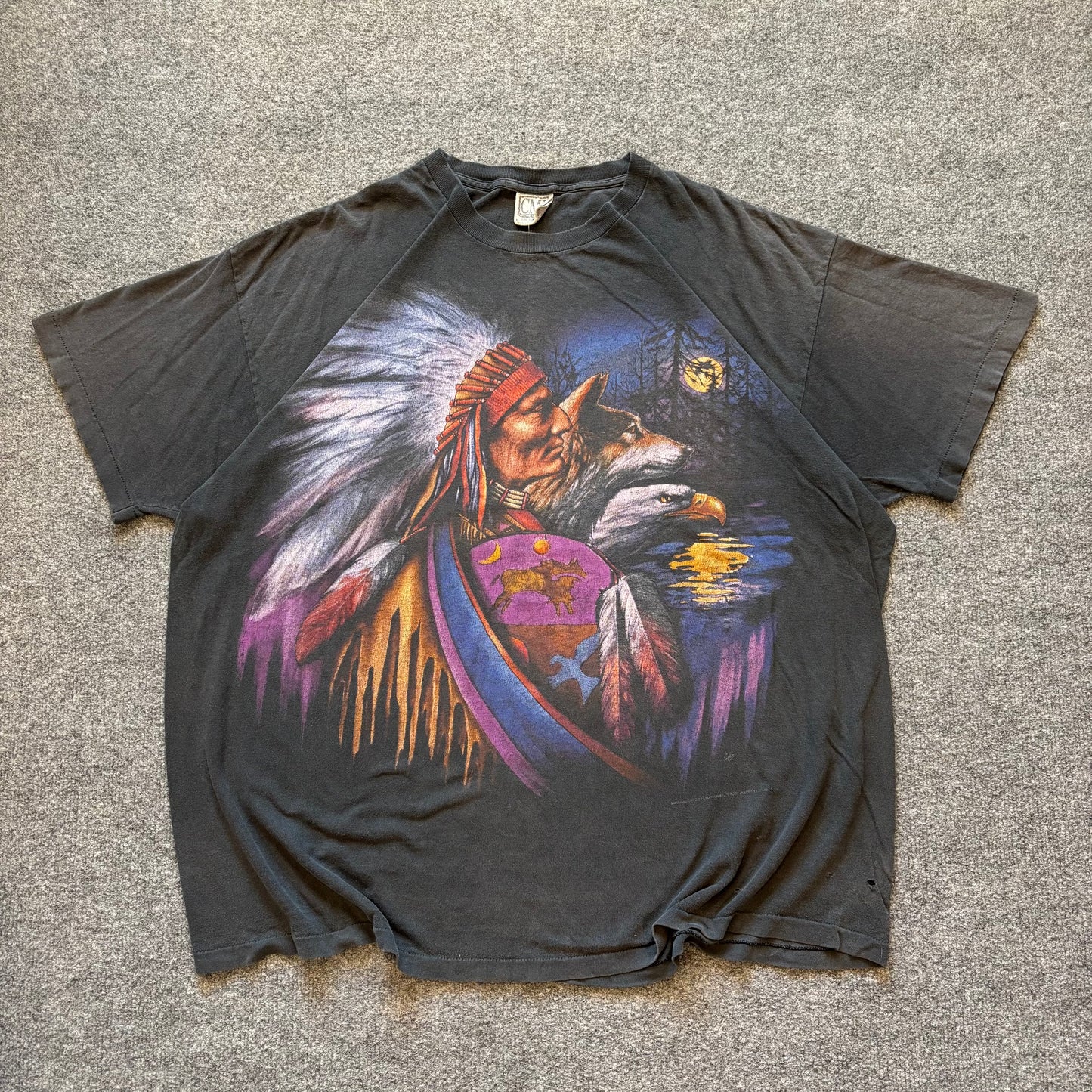 90s 3D Emblem Native T-Shirt - 2XL