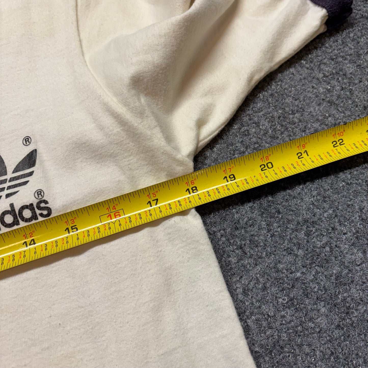 Women’s 1980s Adidas V-Neck Ringer Shirt - XL