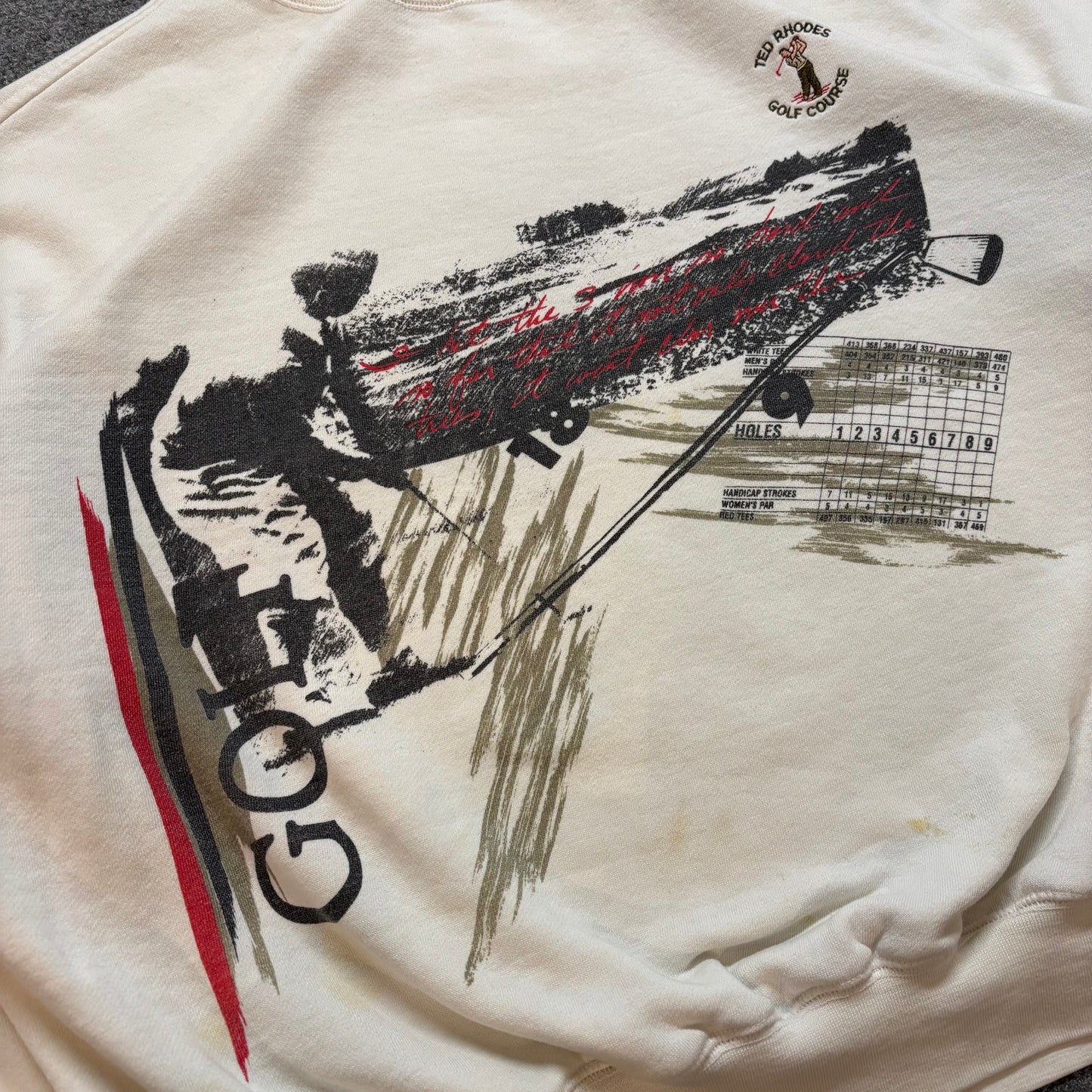 Vintage Golf Sweatshirt - Xxl