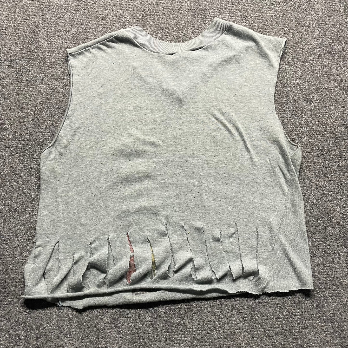 Womens 1980s Reggae Jamaica Cutoff - S