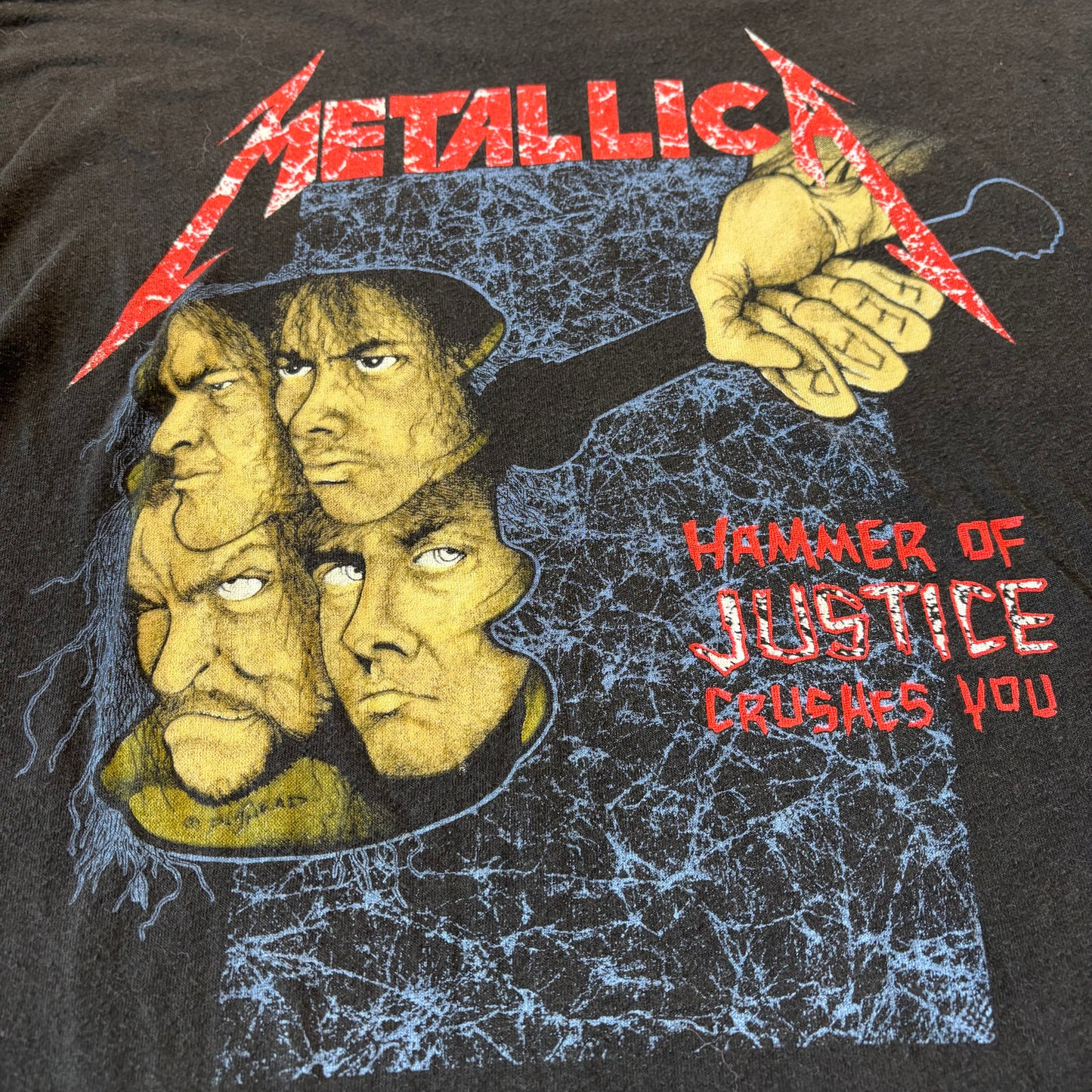 1988 Metallica Damaged Justice Tour T-Shirt - L