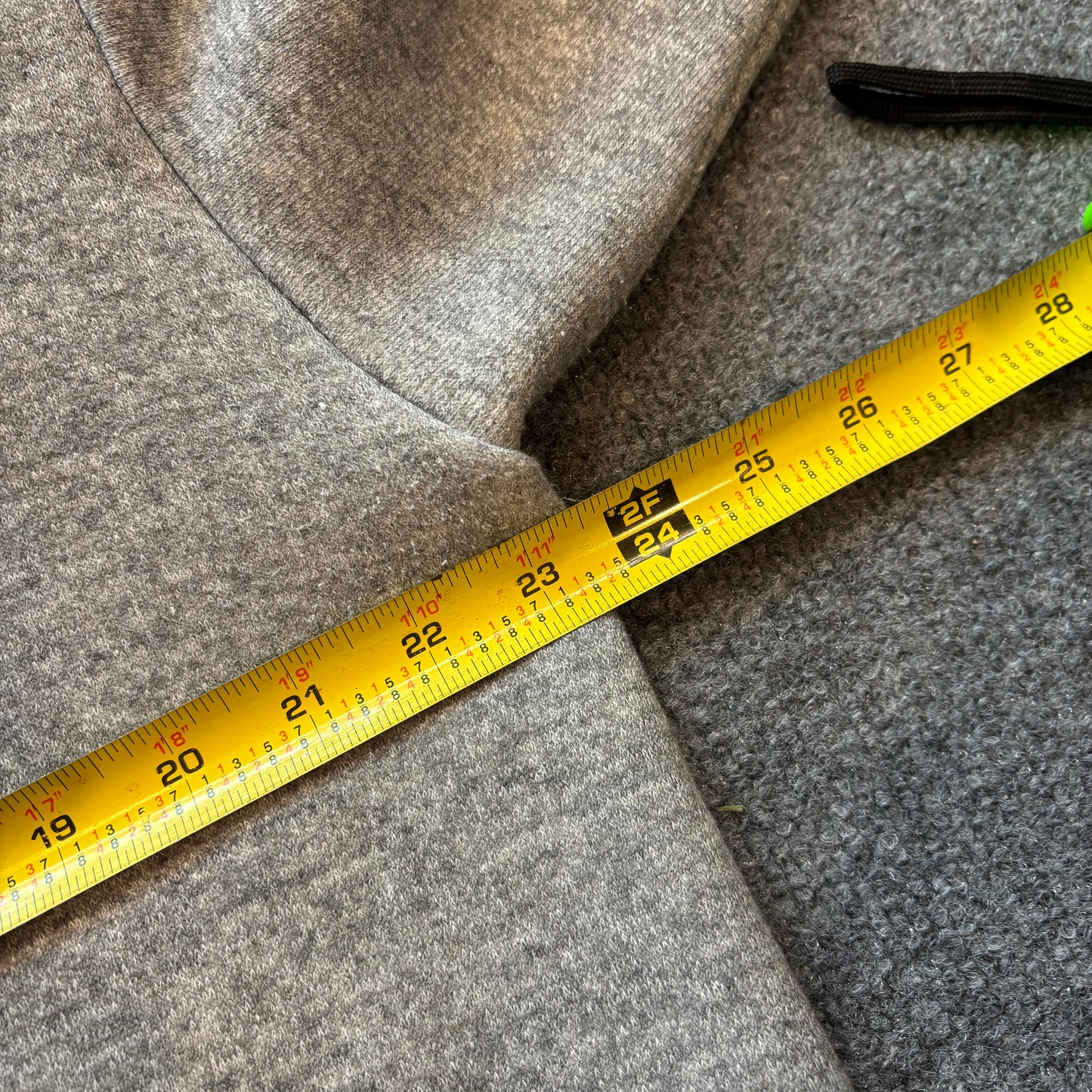 1970s Thermal Lined Zip Up Hoodie - L