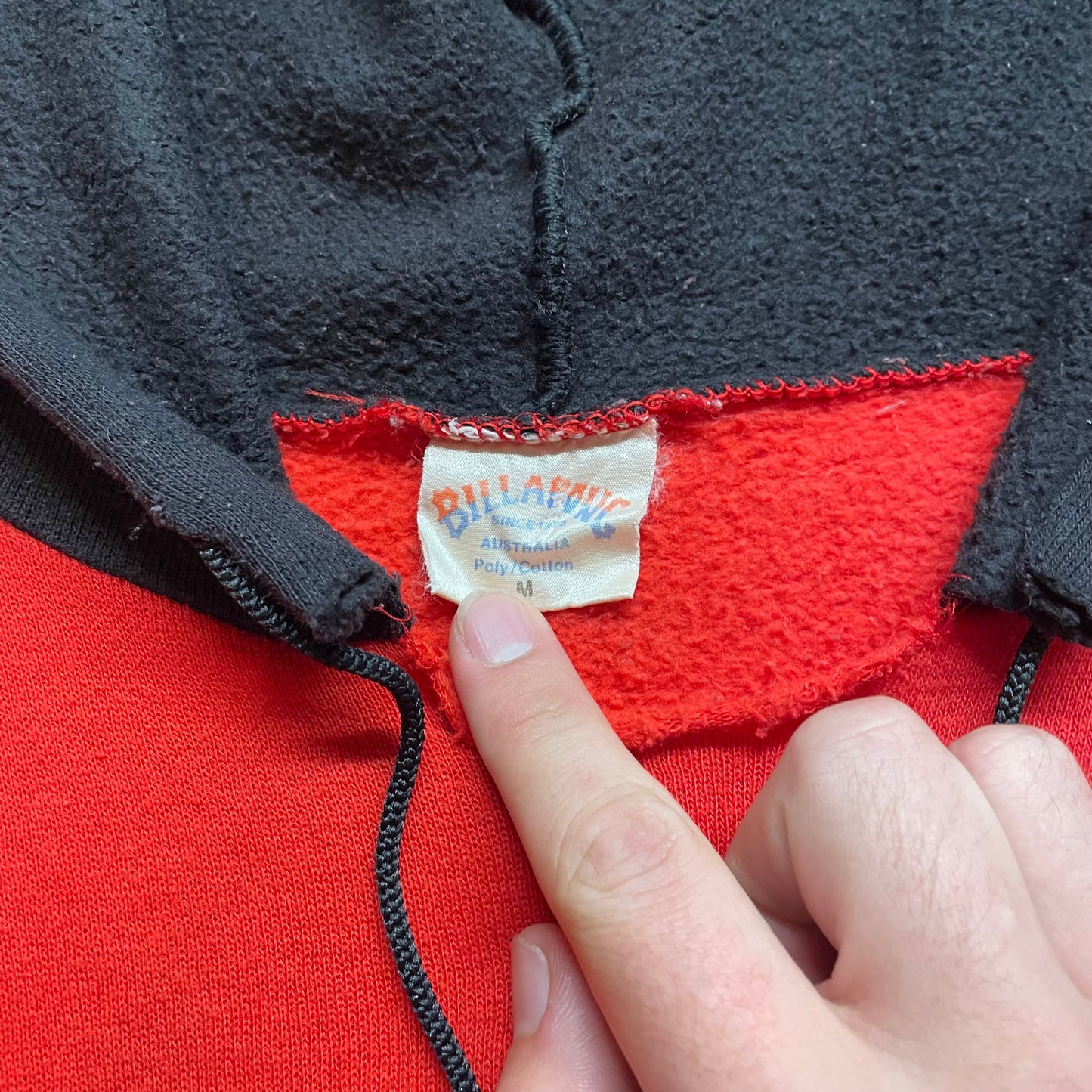 Rare 1980s Billabong Colorblock Hoodie - M