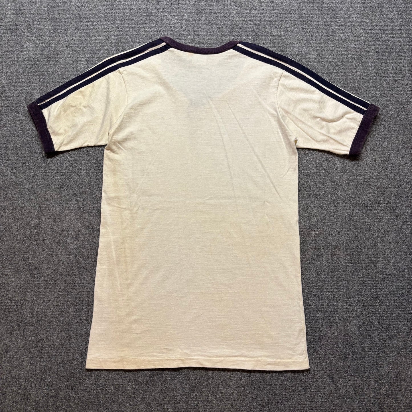 Women’s 1980s Adidas V-Neck Ringer Shirt - XL