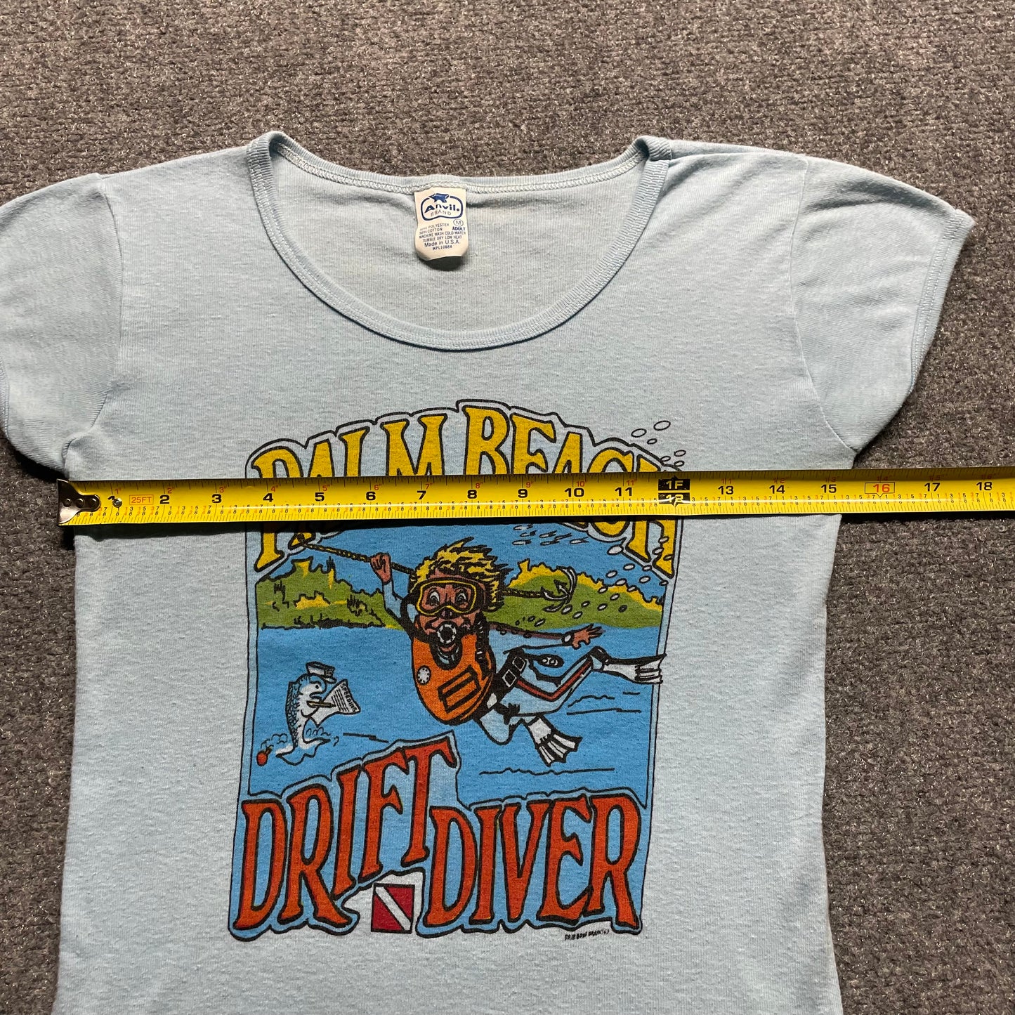 Women’s 70s Palm Beach Drift Diver Baby Tee - M