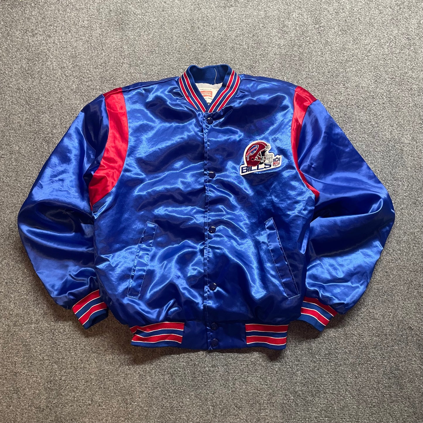 1980s Buffalo Bills Swingster Satin Jacket - S