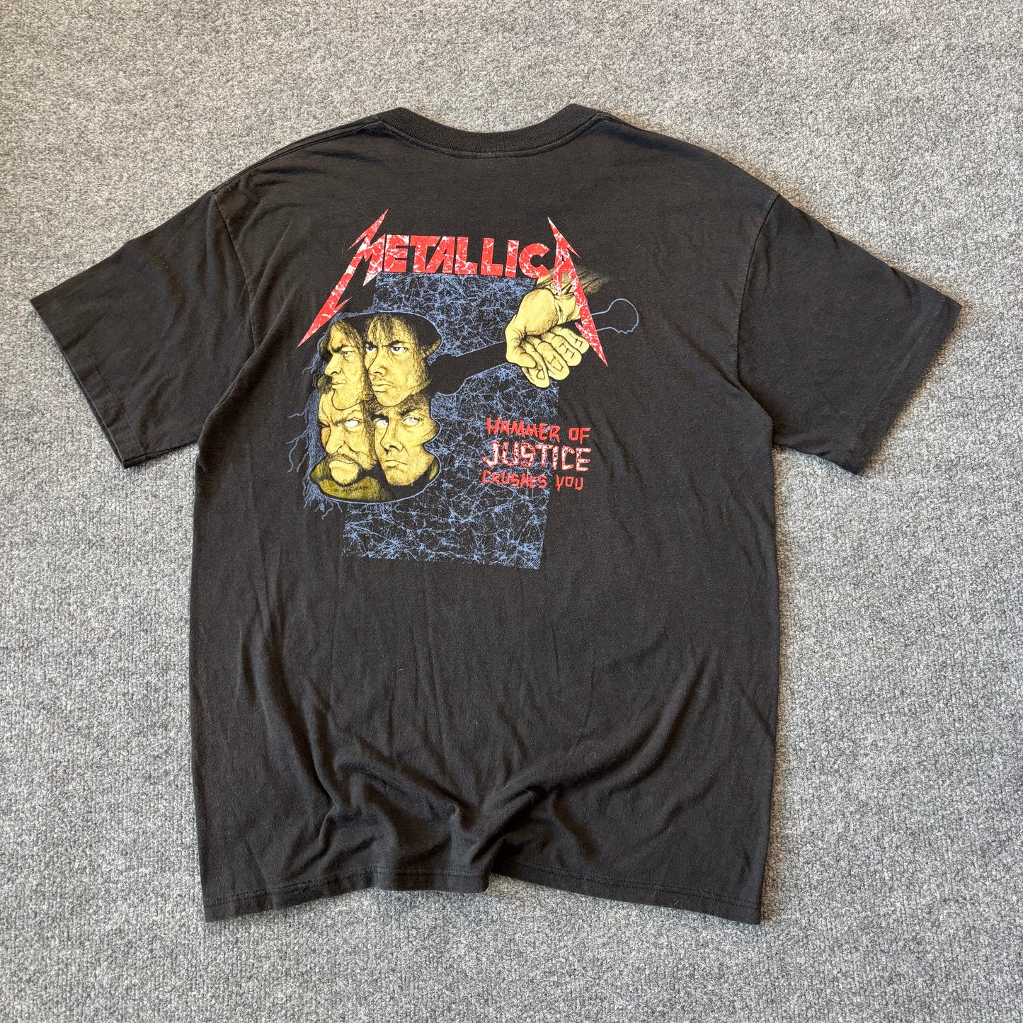 1988 Metallica Damaged Justice Tour T-Shirt - L