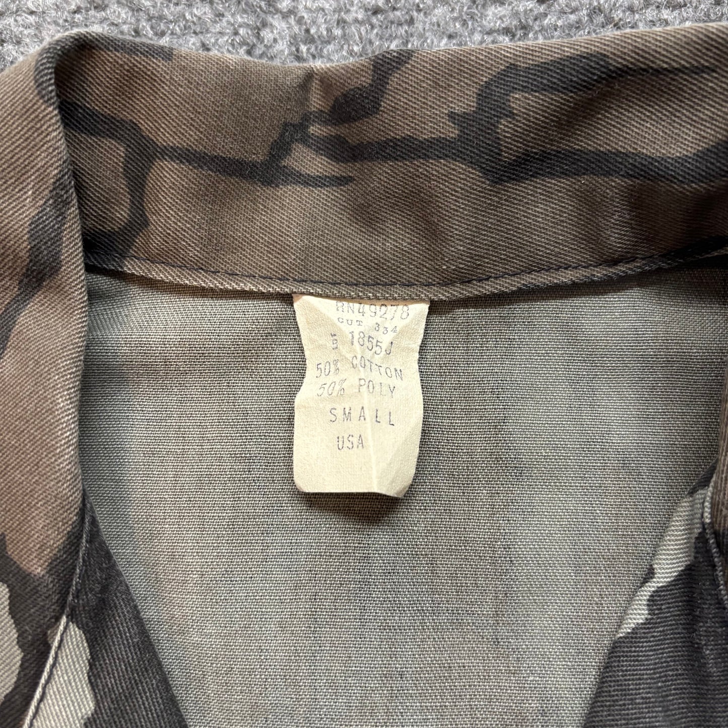 1980s Trebark Camo Button Up Shirt - S