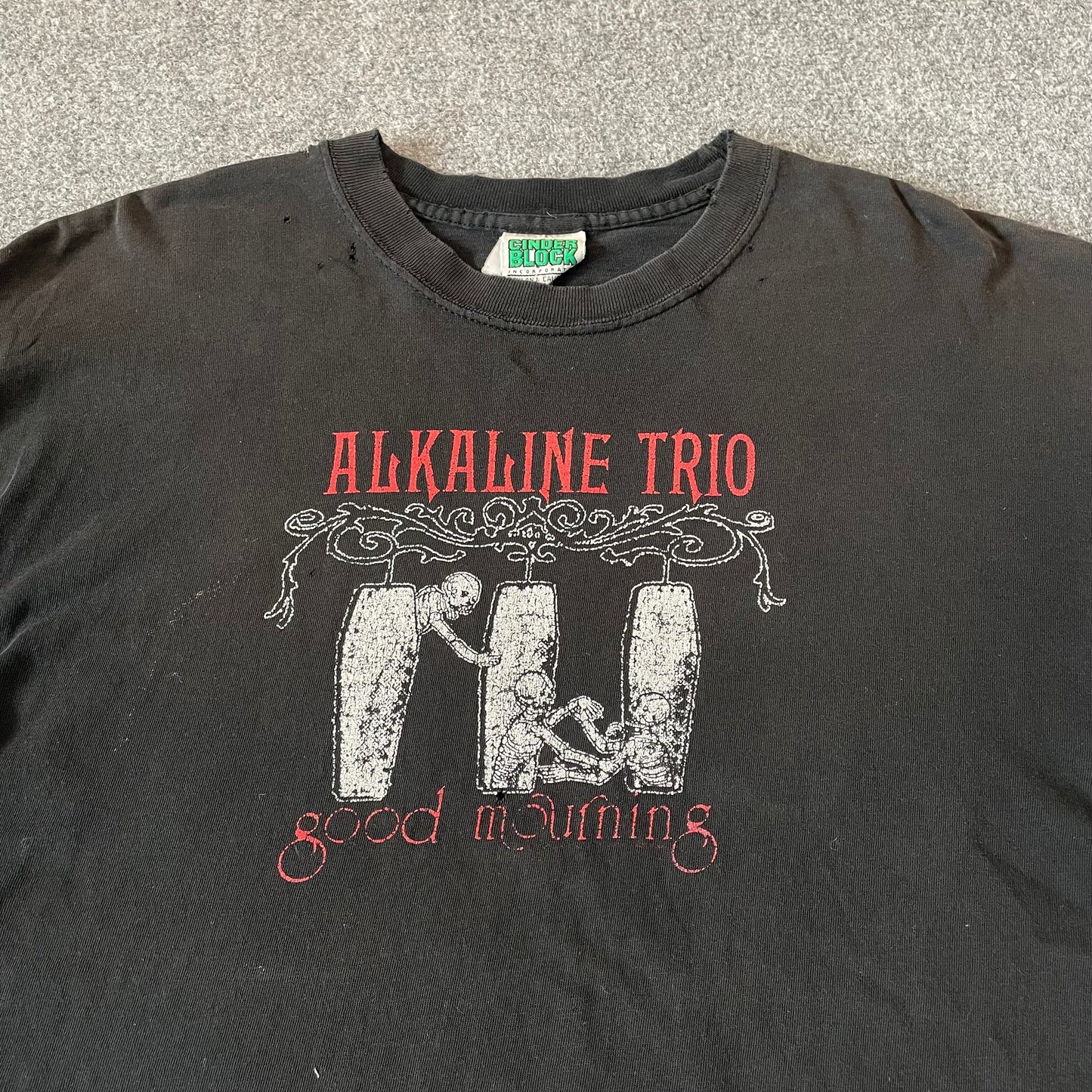 90s Alkaline Trio Good Mourning Band Shirt - L