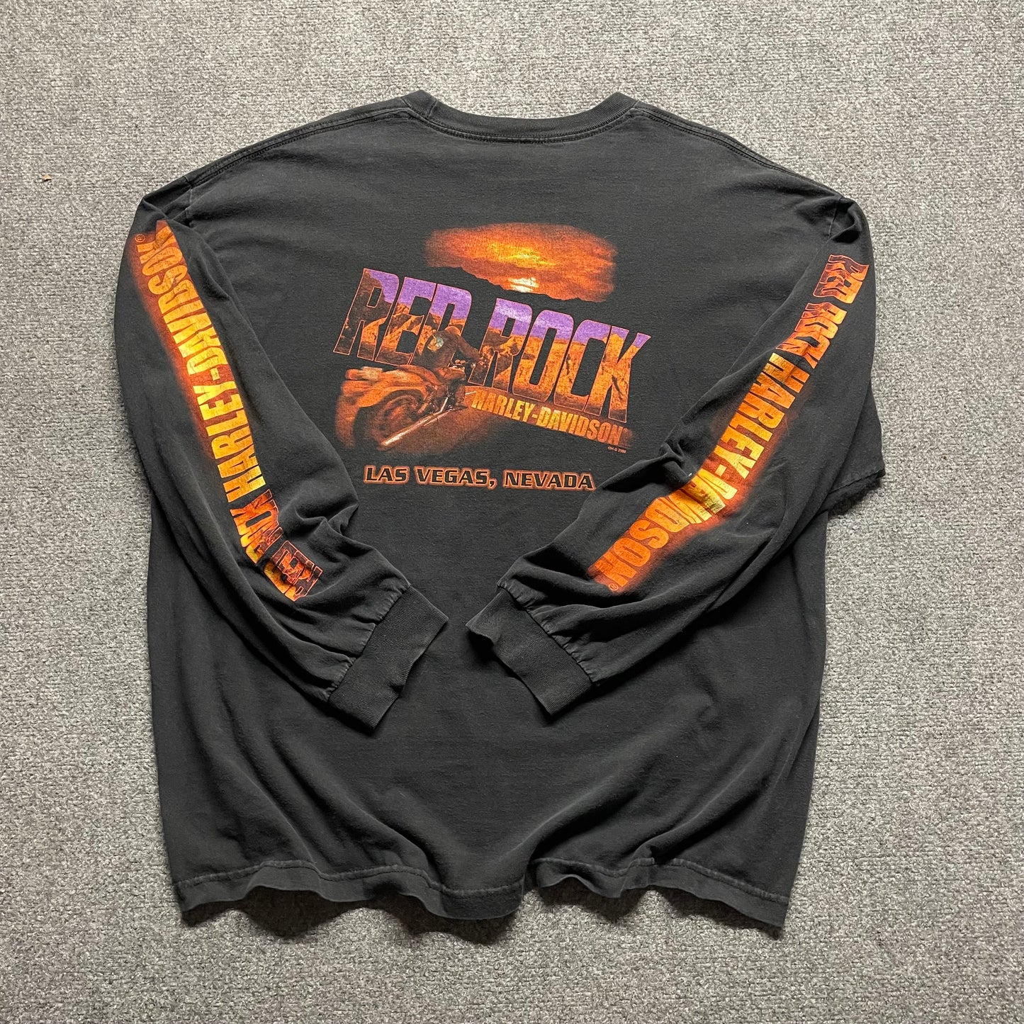 2000s Red Rock Las Vegas Harley Davidson L/S - 2XL