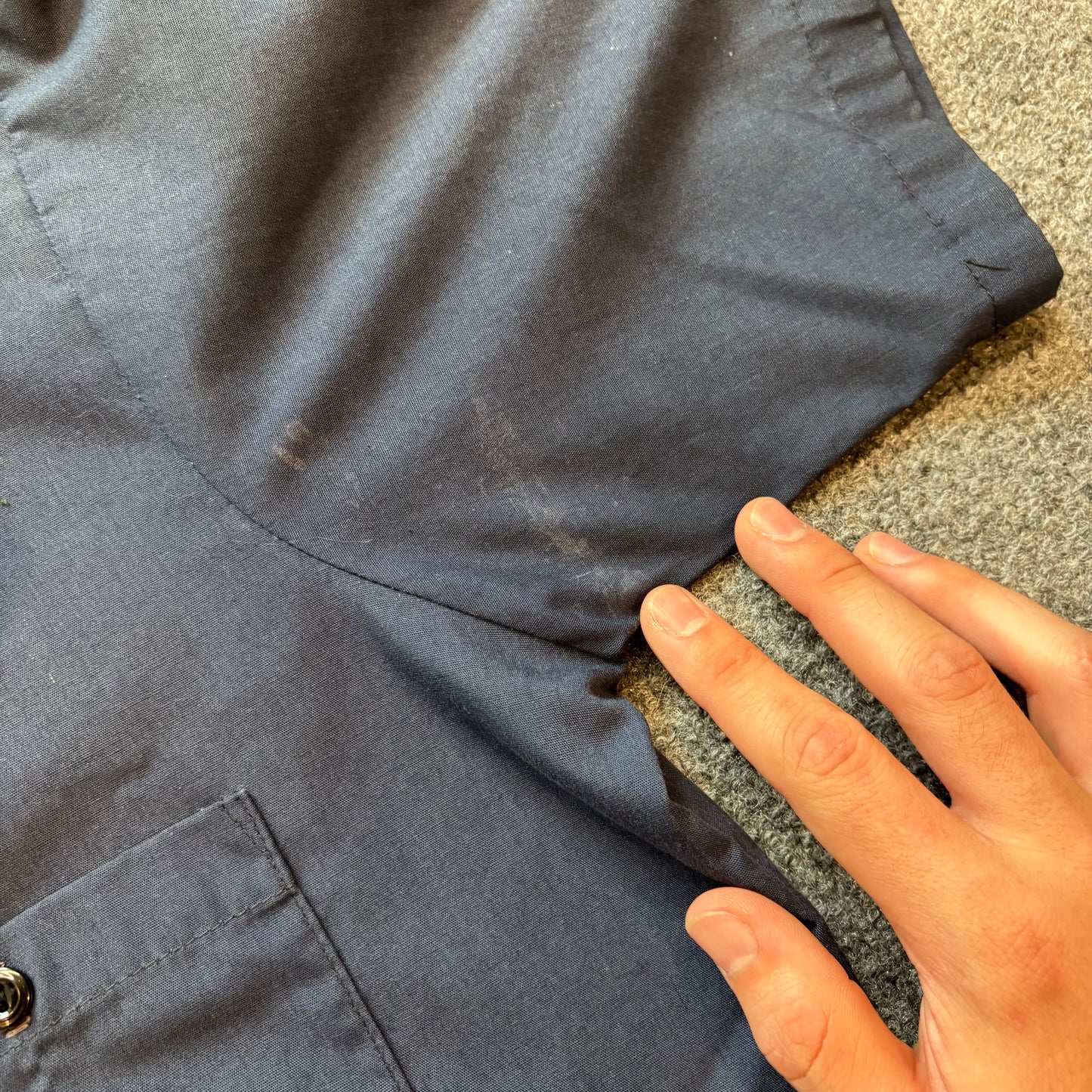 80s Mechanics Button Up - L