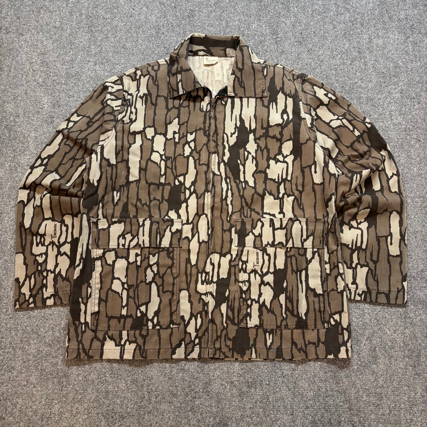 1980s Trebark Camo Zip Up Jacket - S