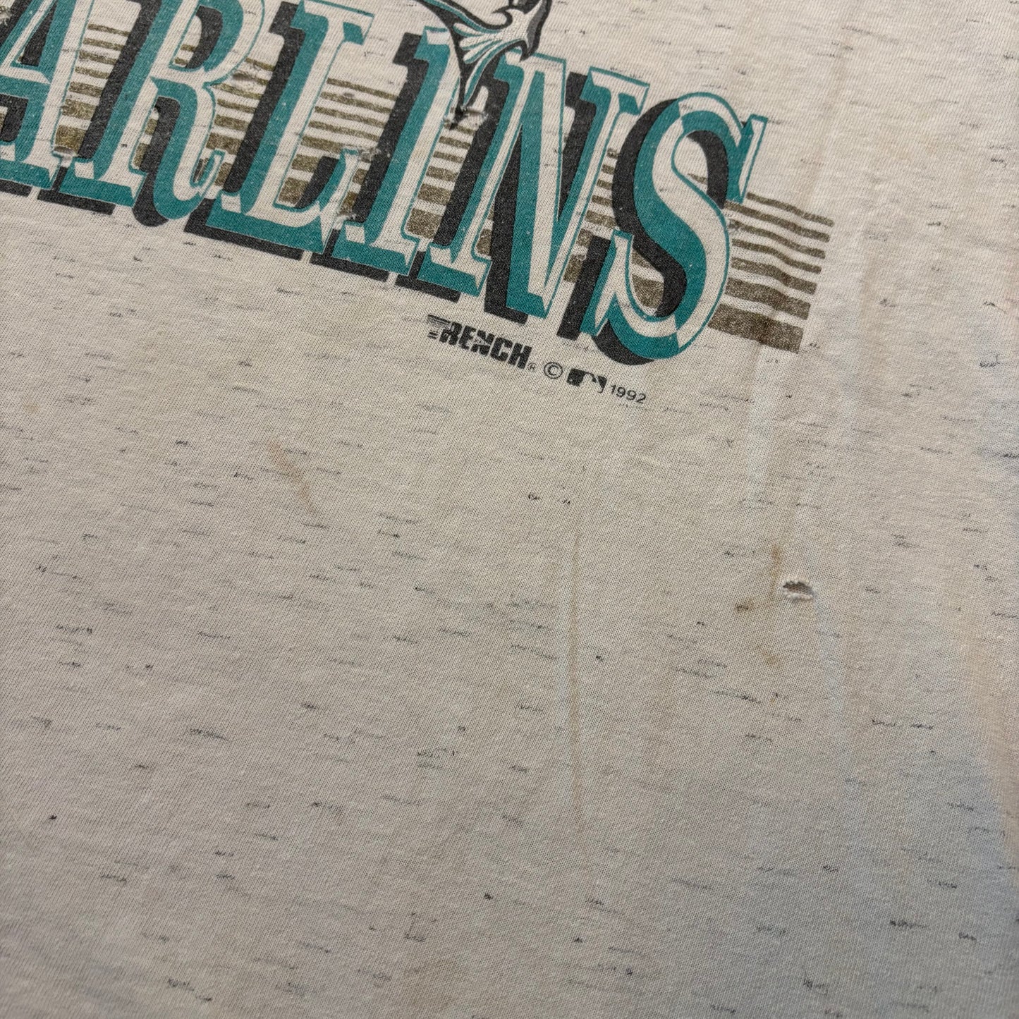 Distressed 90s Florida Marlins Shirt - XL