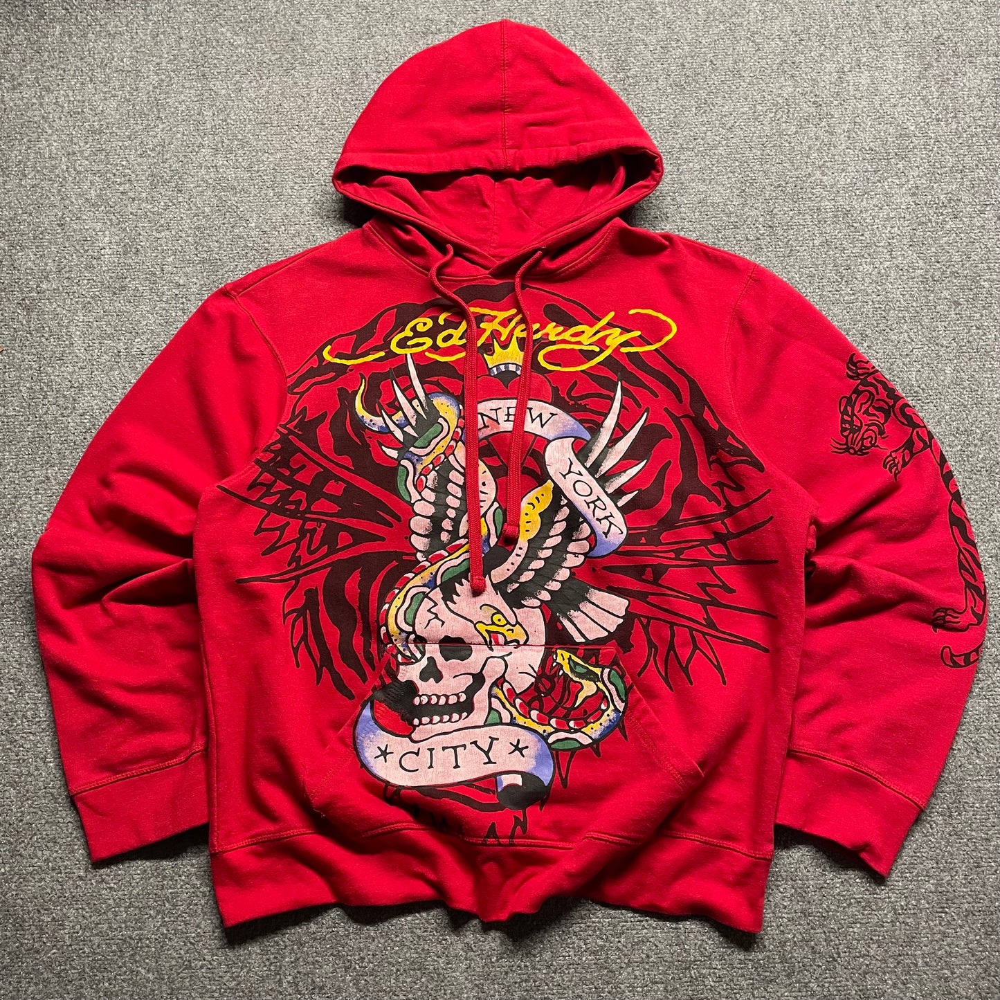 Y2K Ed Hardy Hoodie - L