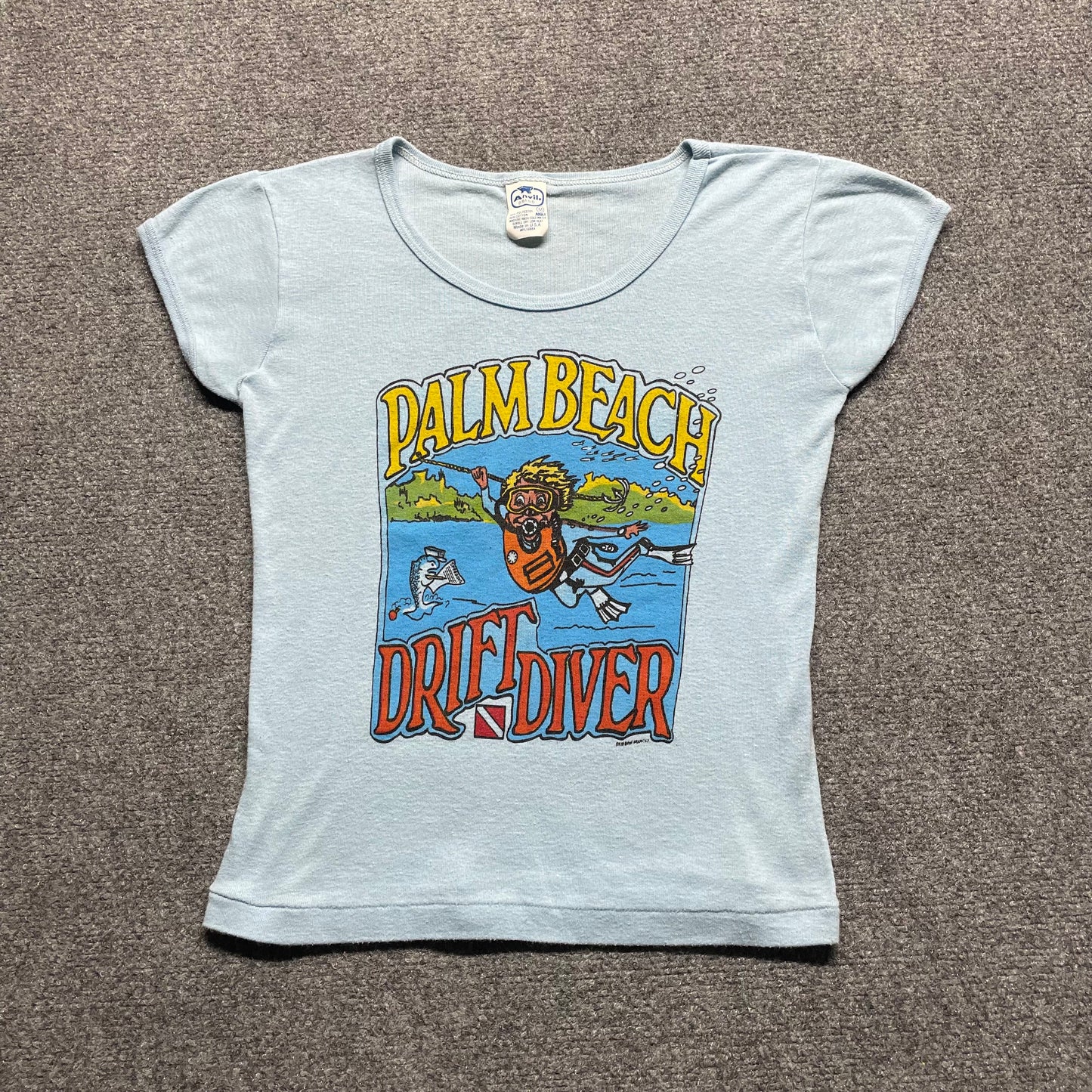 Women’s 70s Palm Beach Drift Diver Baby Tee - M
