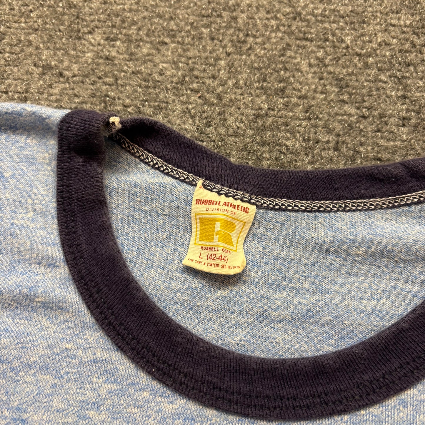 1970s Russell Athletic Ringer Shirt - L