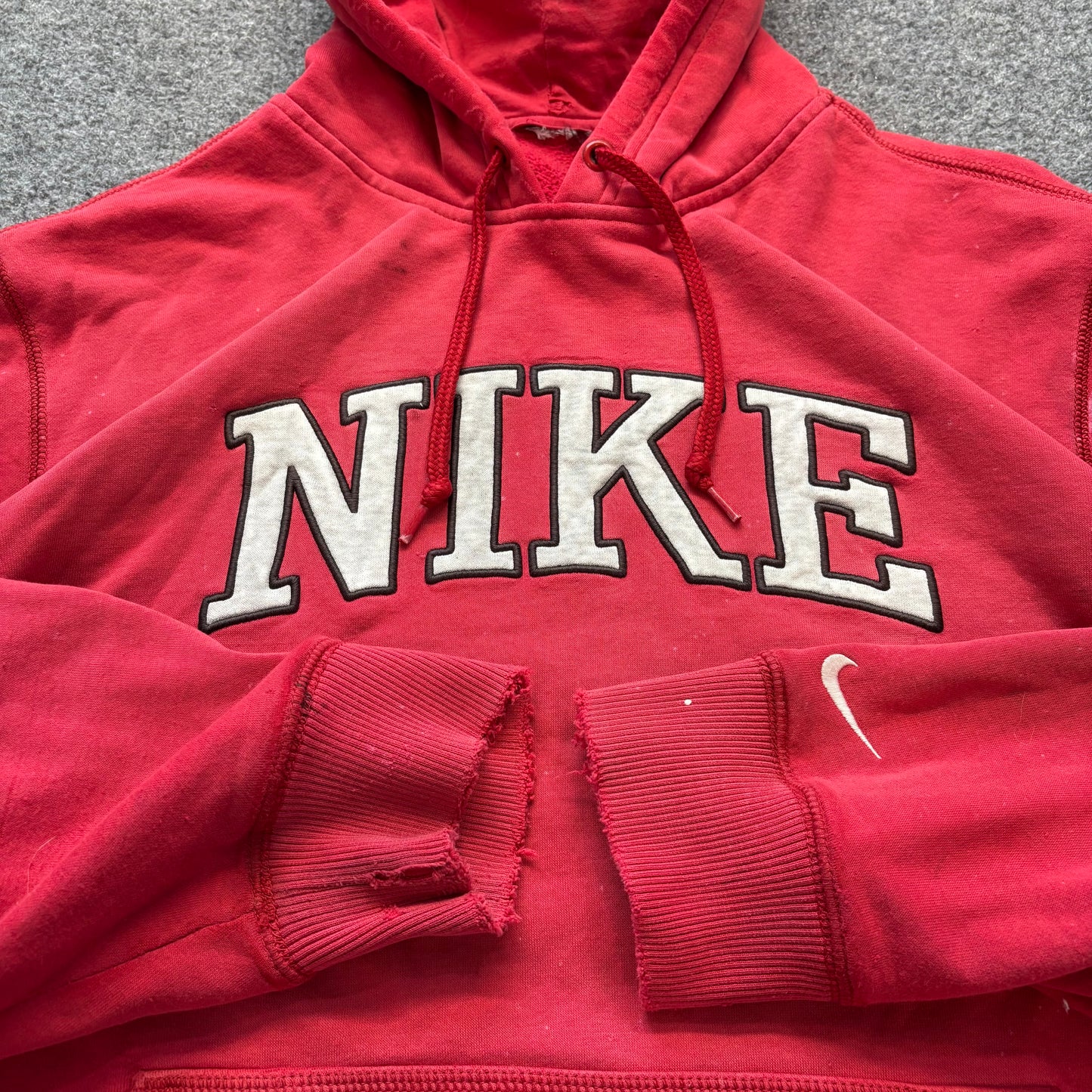 Distressed Nike Hoodie - Xl