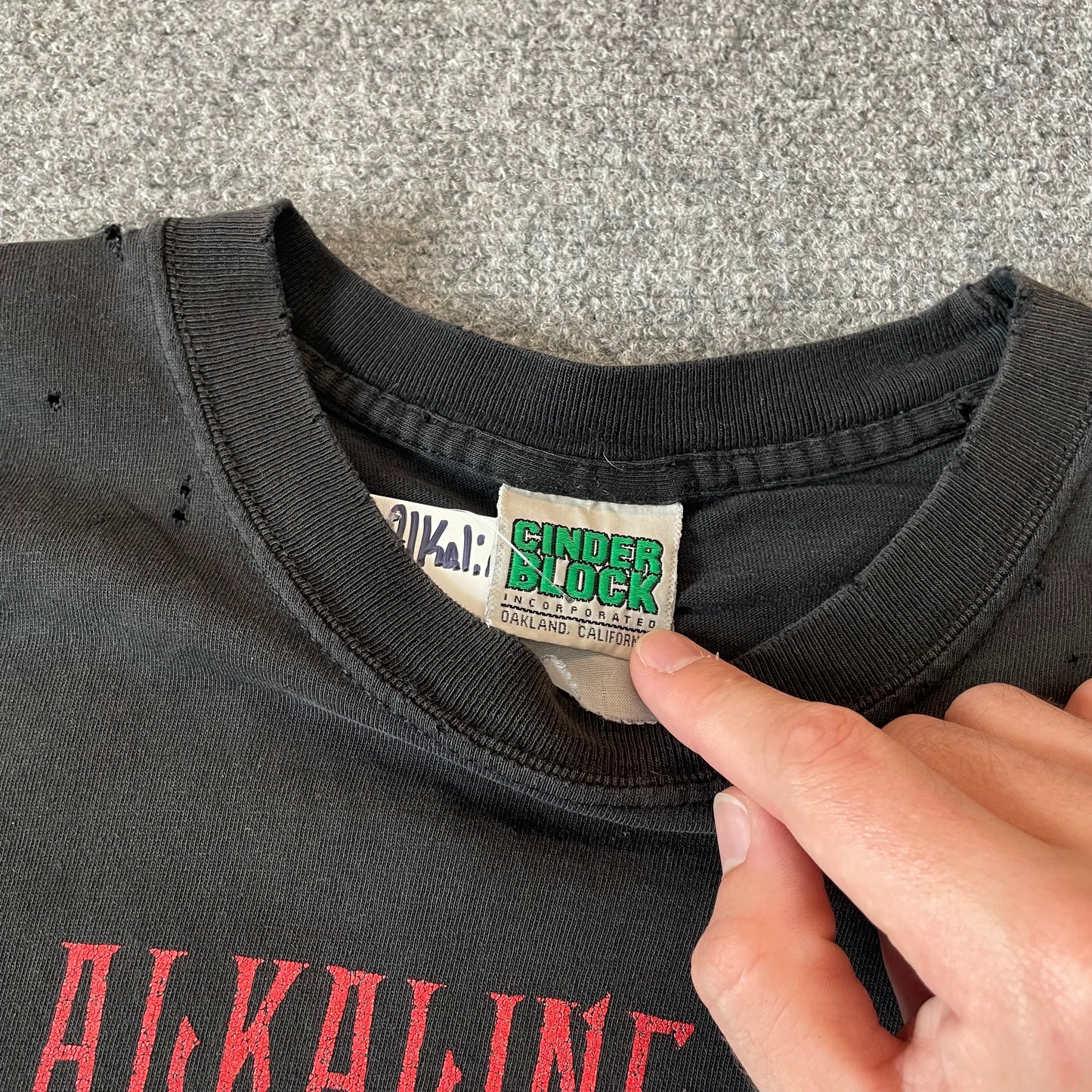 90s Alkaline Trio Good Mourning Band Shirt - L