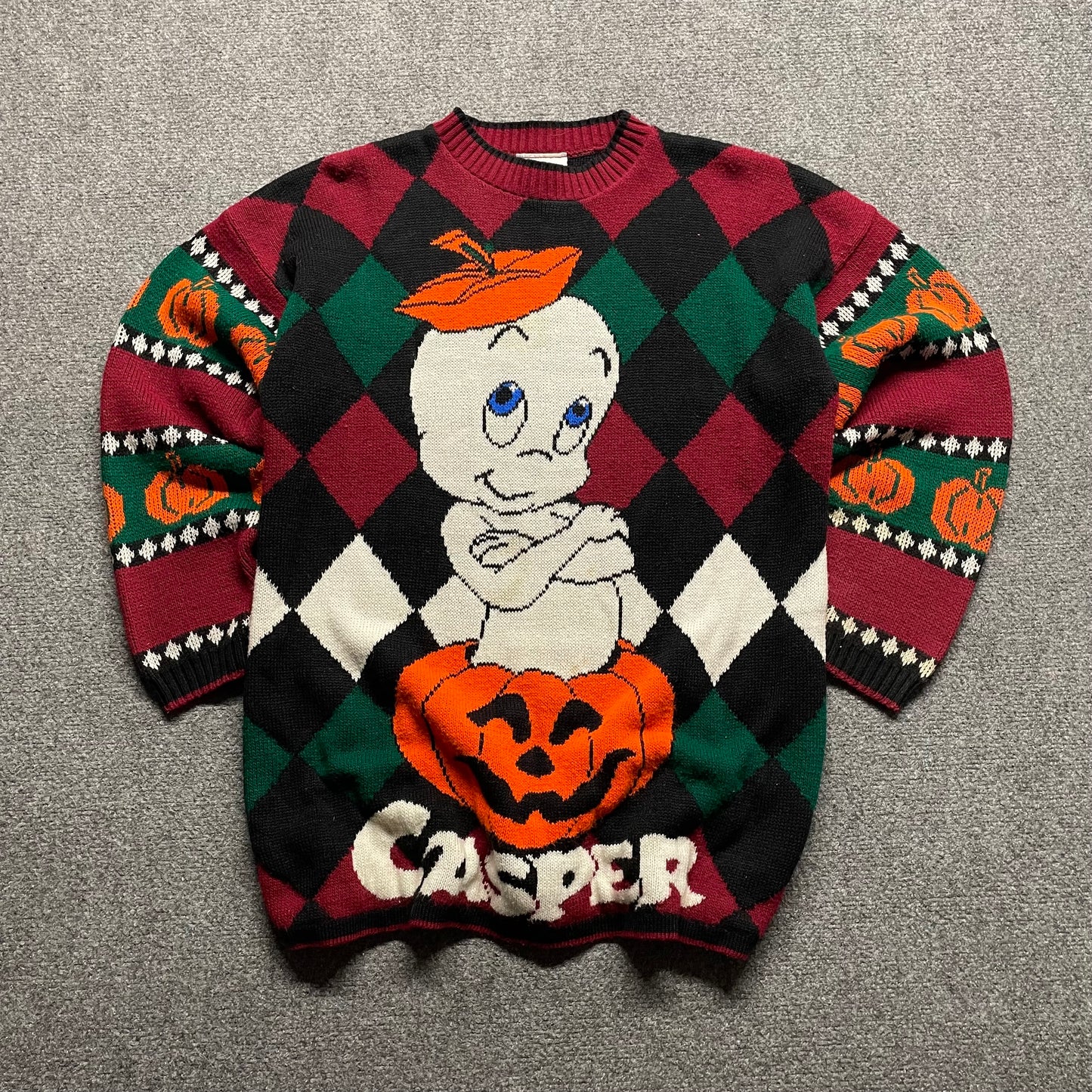 90s Casper The Friendly Ghost Knit Sweater - M