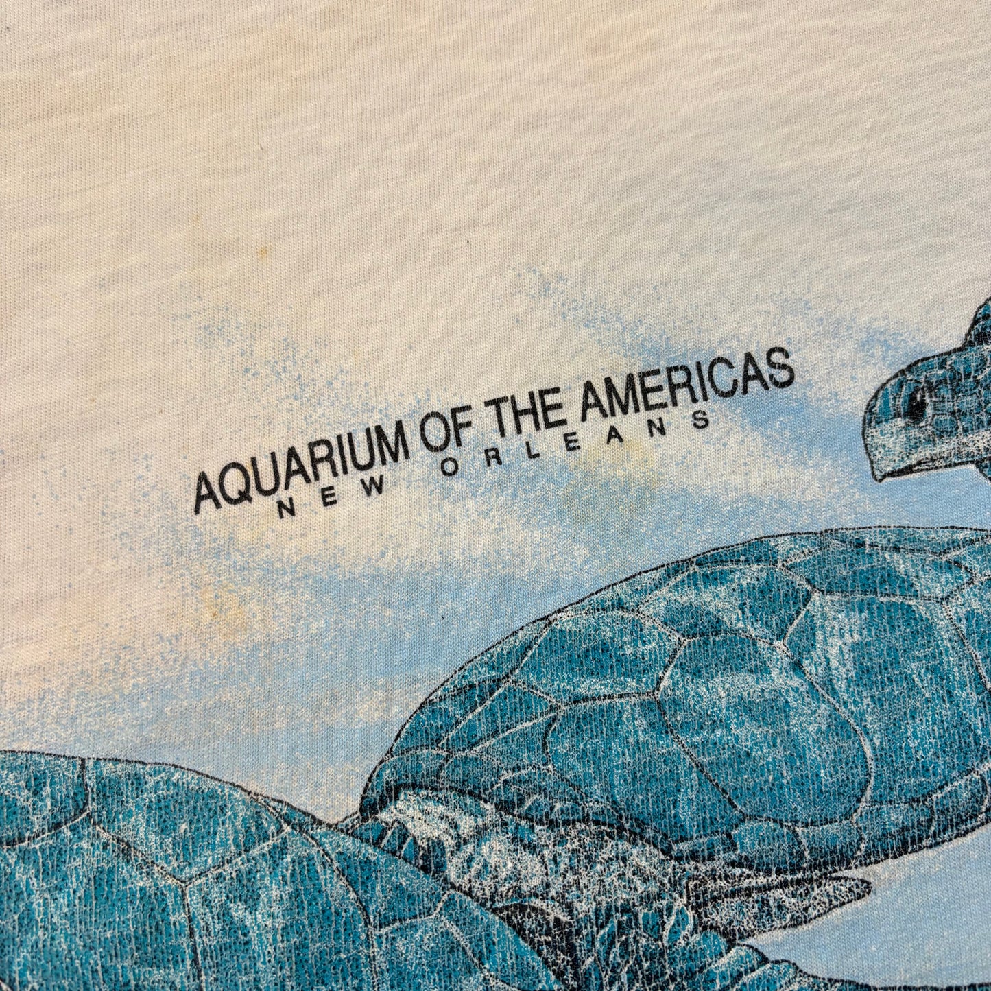 90s Wrap Around Aquarium of the Americas Shirt - L