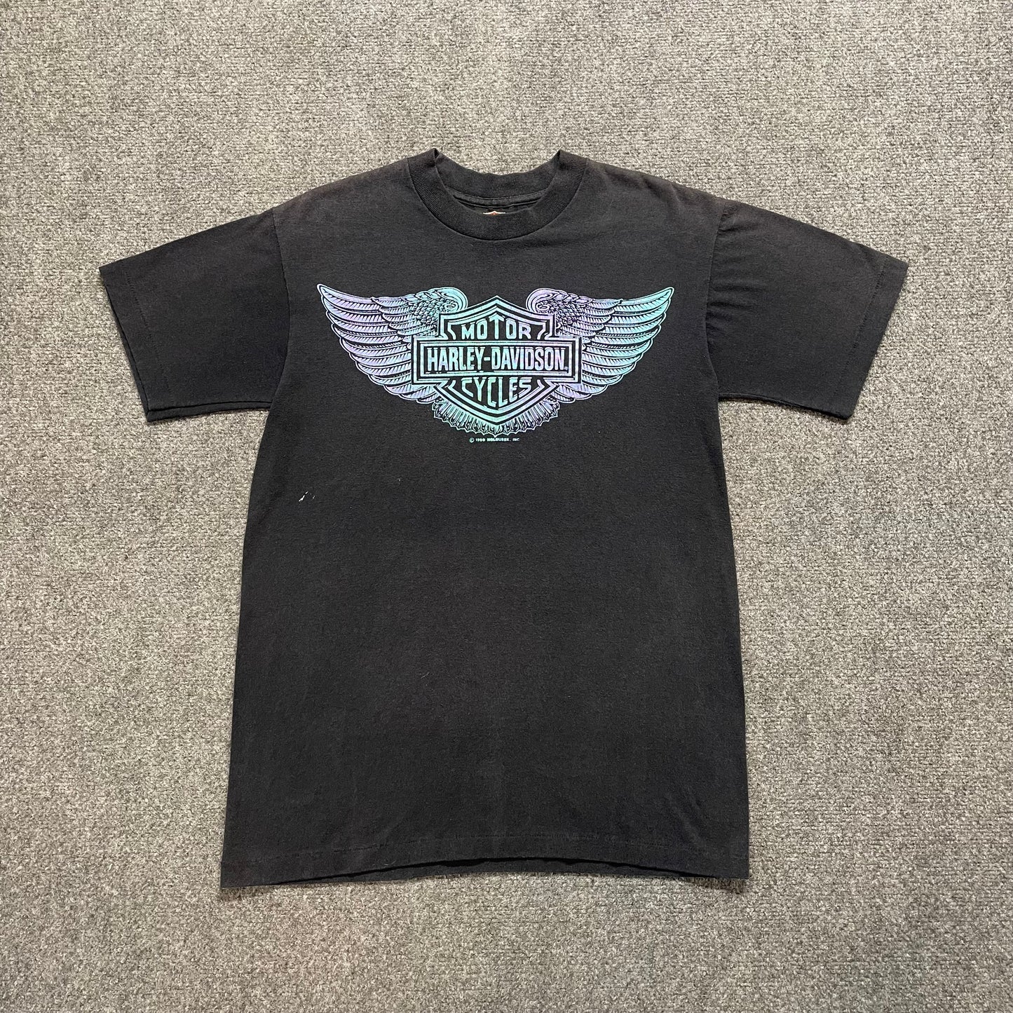 90s Holographic Harley Davidson Shirt - M