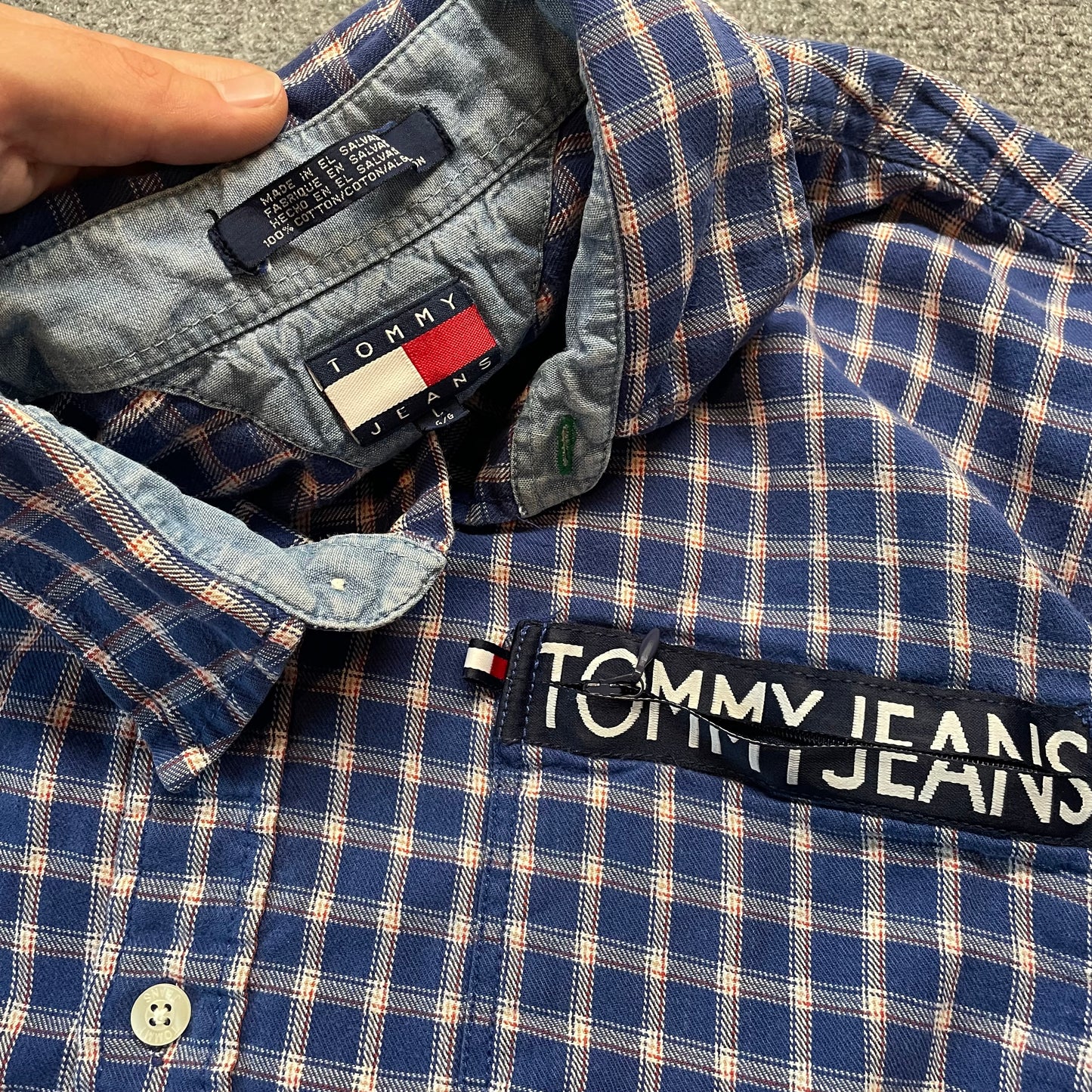 90s Tommy Jeans Button Up - L