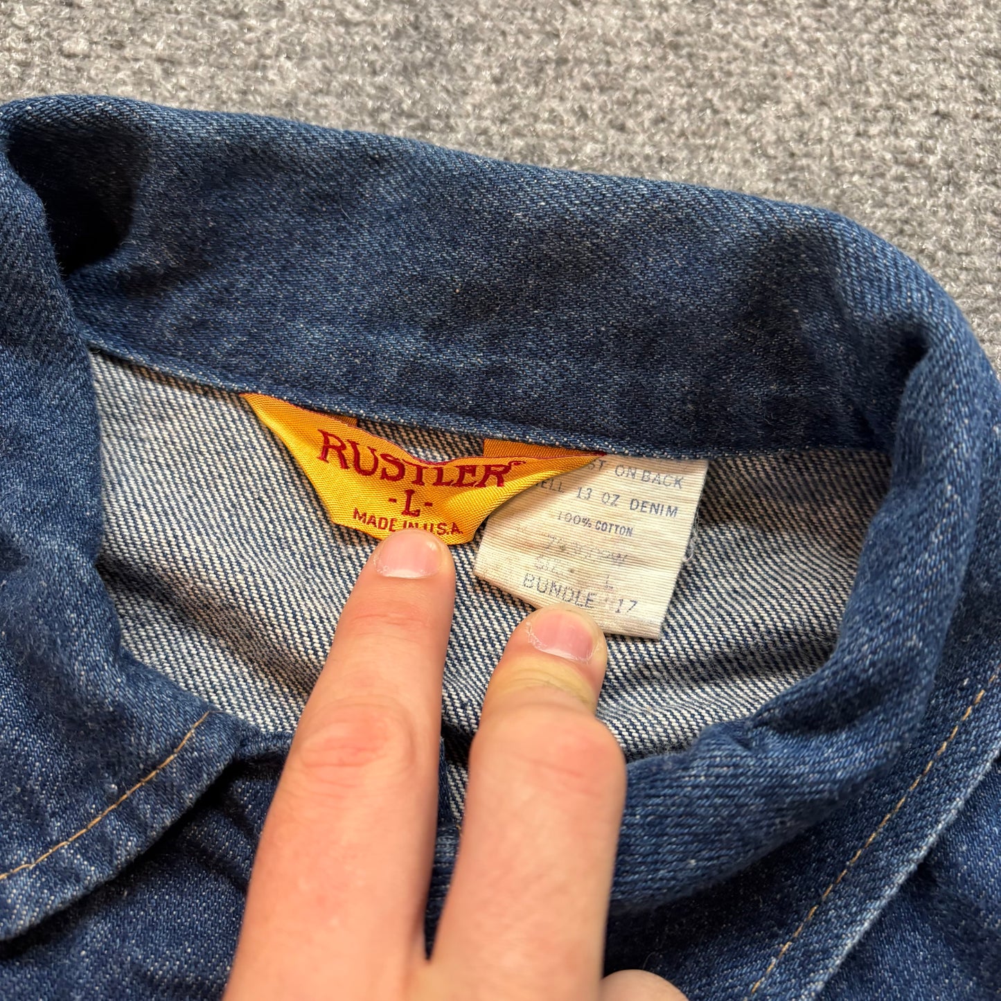 90s Rustler Jean Jacket - L