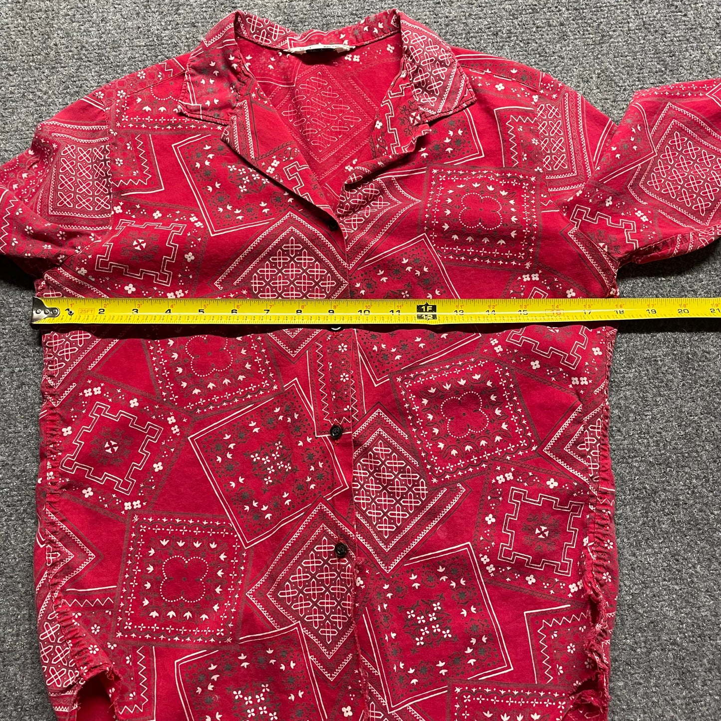 Women’s 1960s Primstyle Button Up Shirt - S