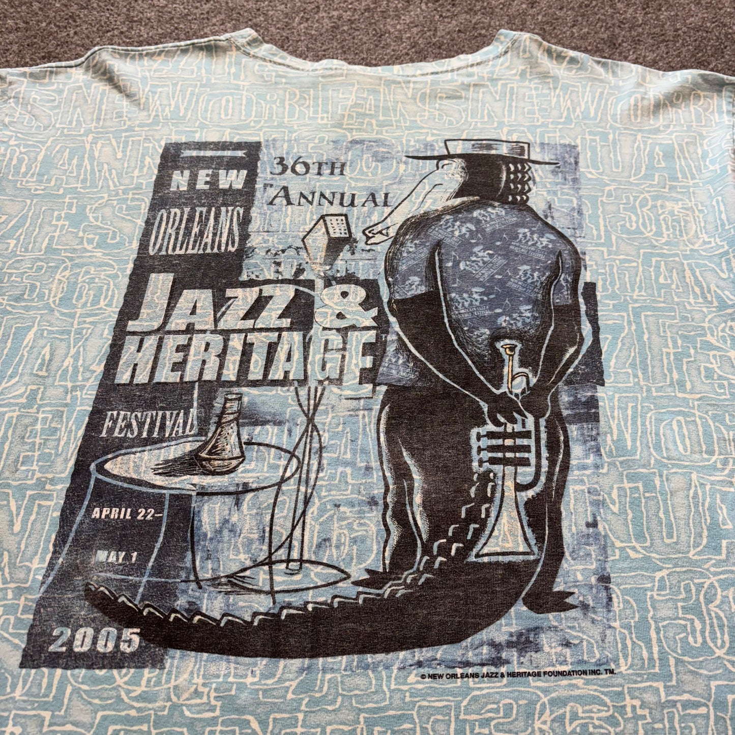 2005 New Orleans Jazz & Heritage Festival Shirt - XL
