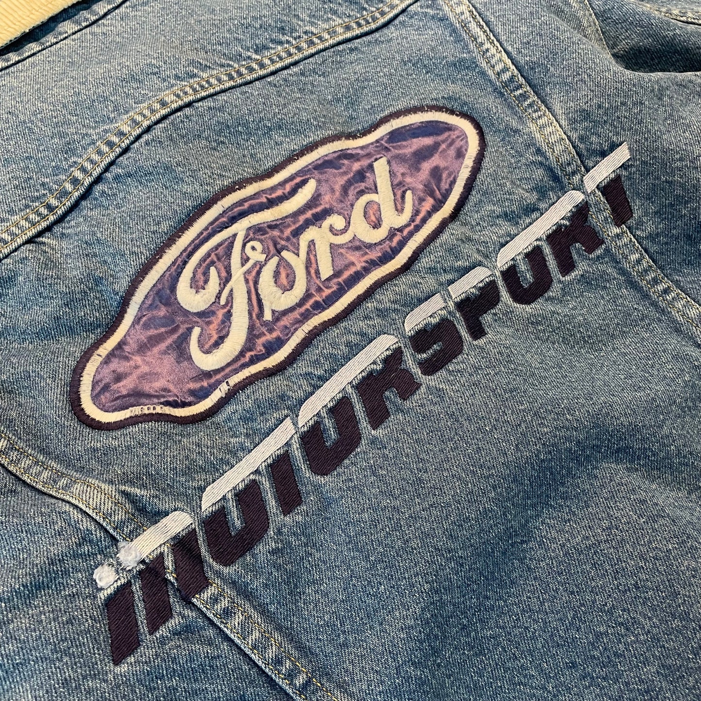 1980s Lee Ford Motorsport Jean Jacket - L