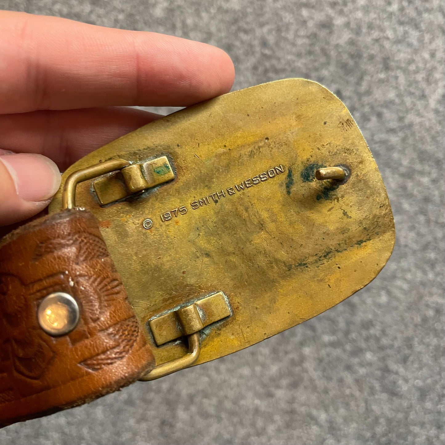 1970s Smith & Wesson Leather Belt