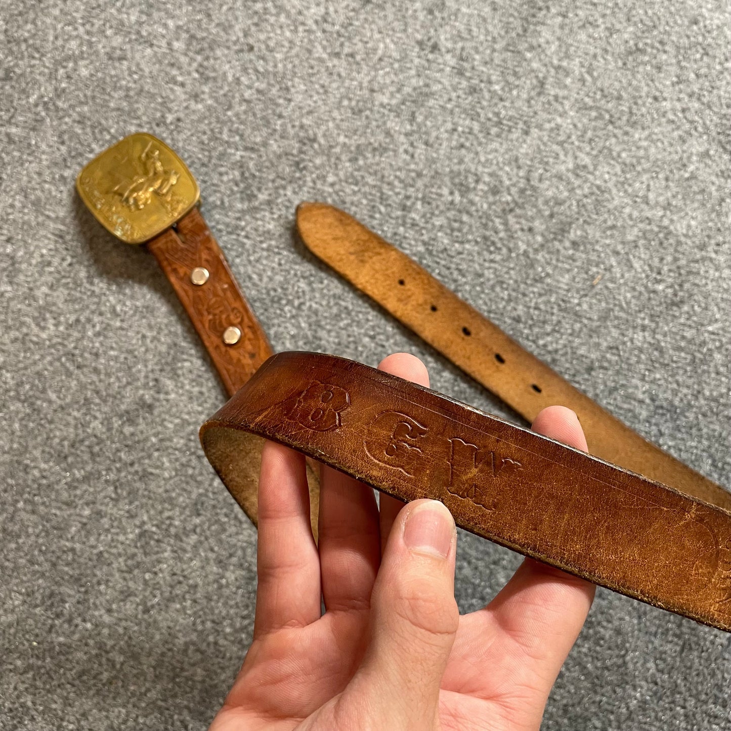 1970s Smith & Wesson Leather Belt