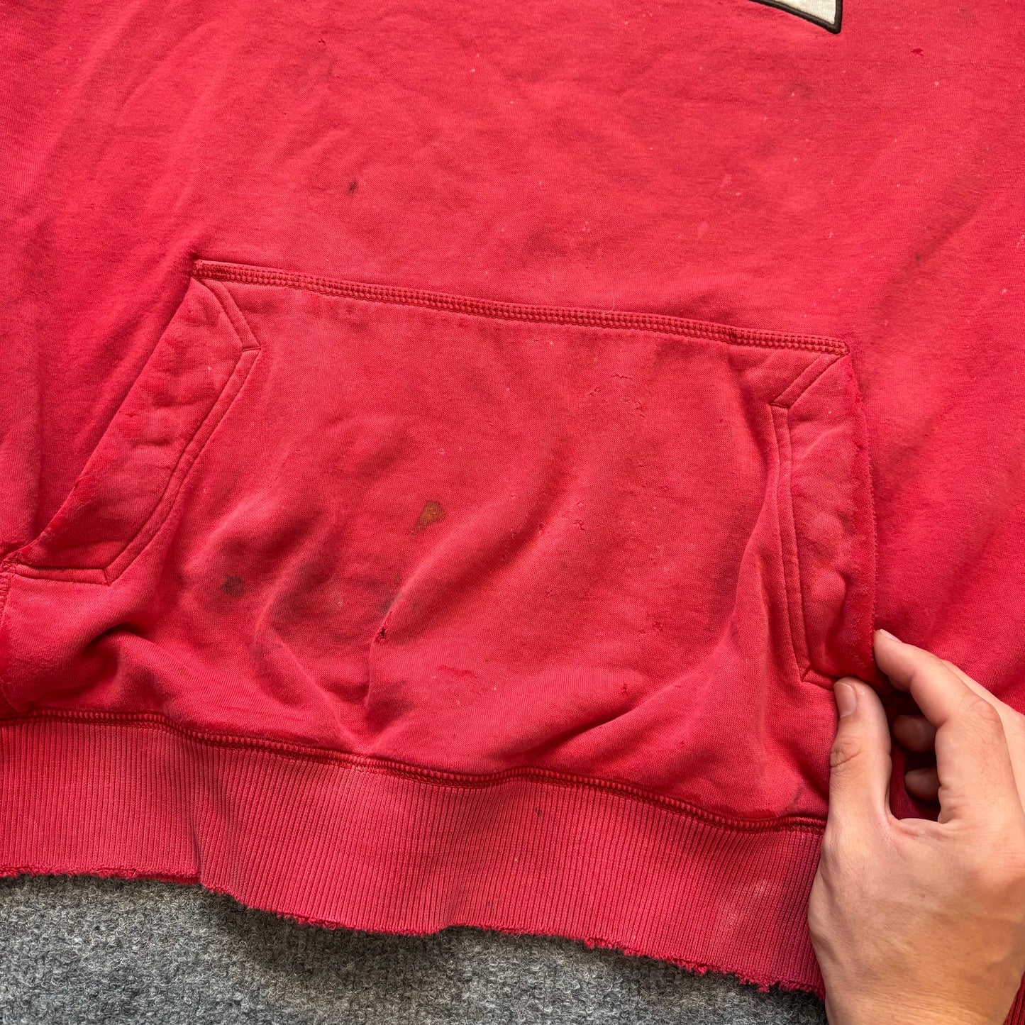 Distressed Nike Hoodie - Xl