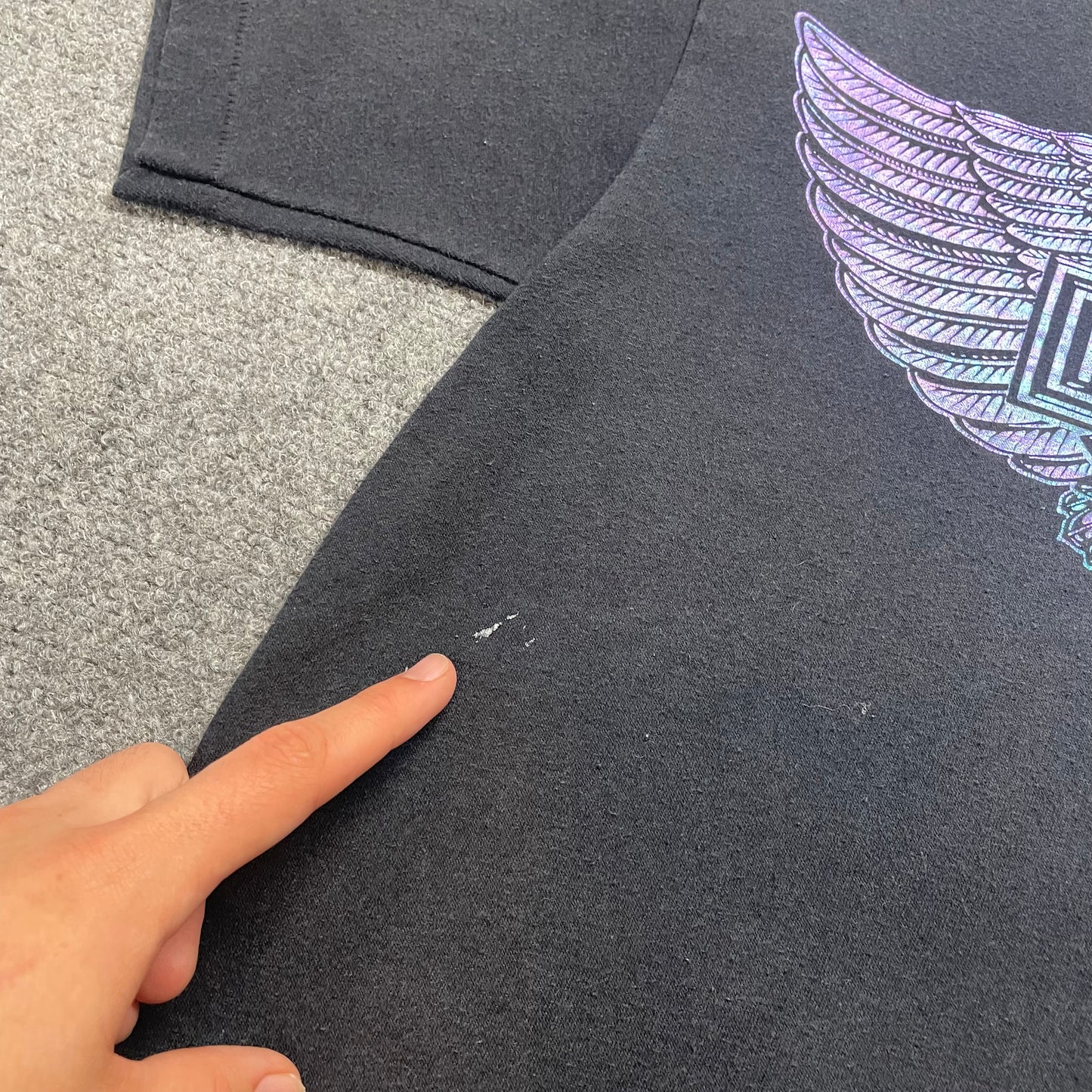 90s Holographic Harley Davidson Shirt - M