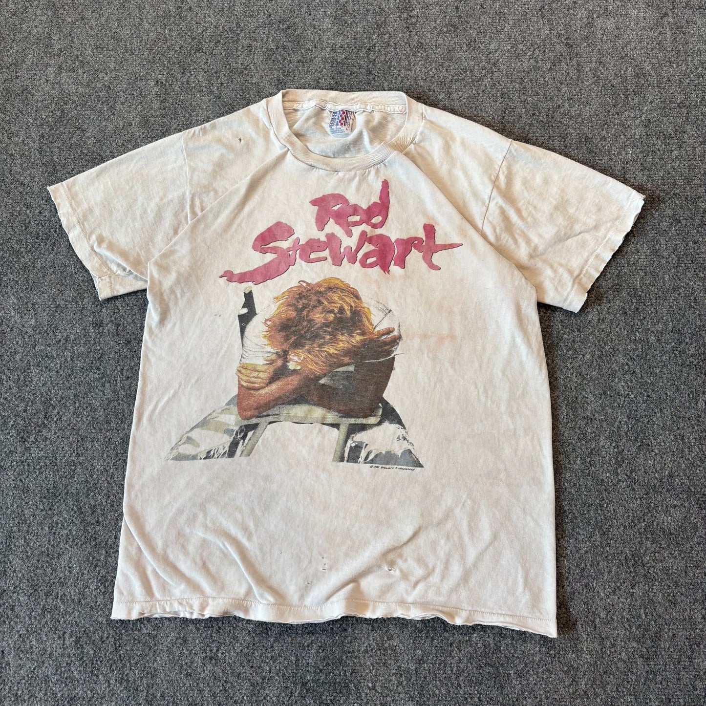 1980s Rod Stewart Out of Order Tour T-Shirt - M