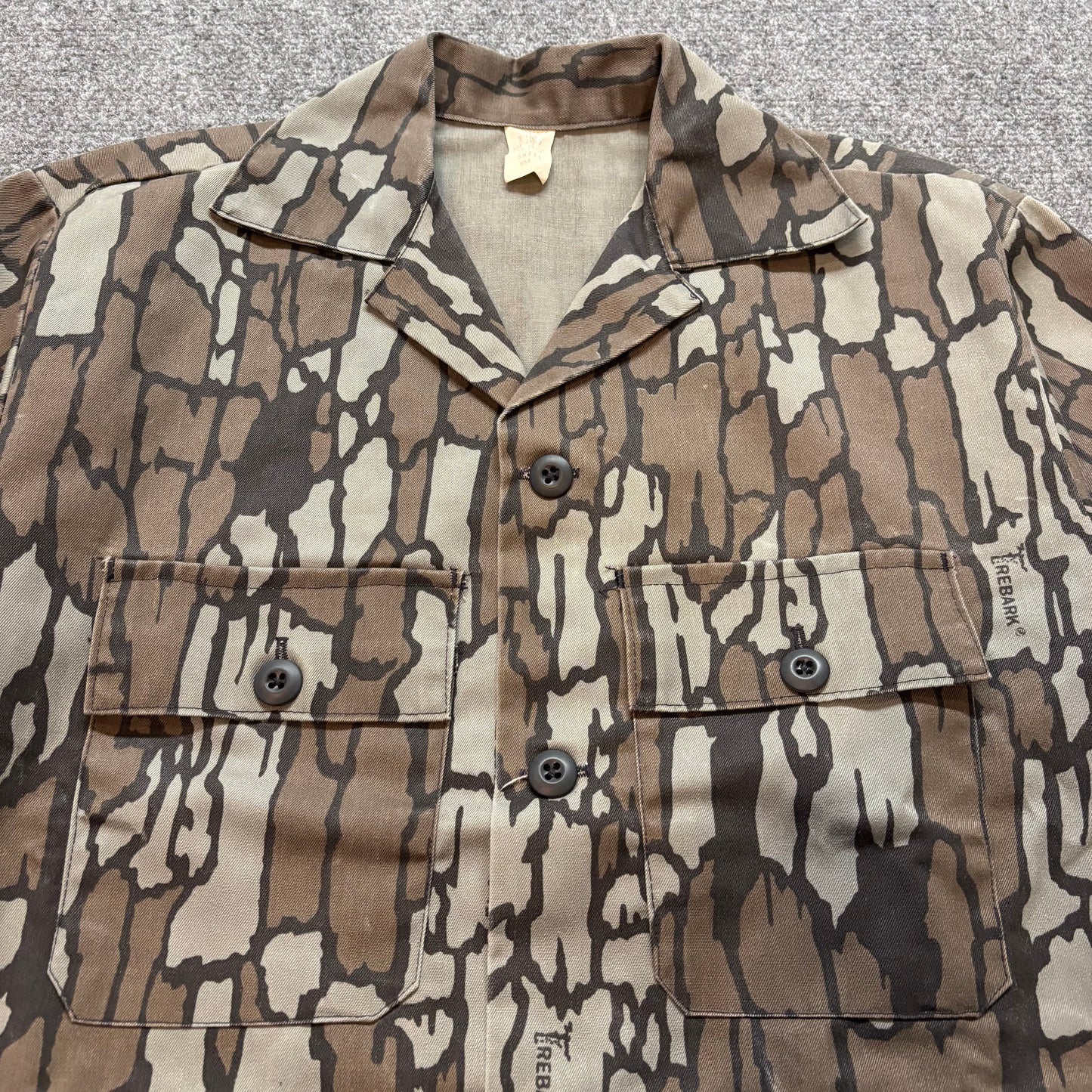 1980s Trebark Camo Button Up Shirt - S
