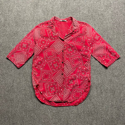 Women’s 1960s Primstyle Button Up Shirt - S