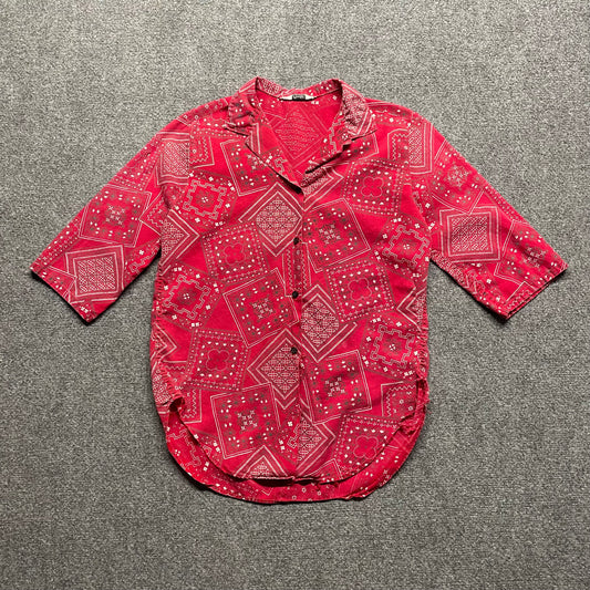 Women’s 1960s Primstyle Button Up Shirt - S