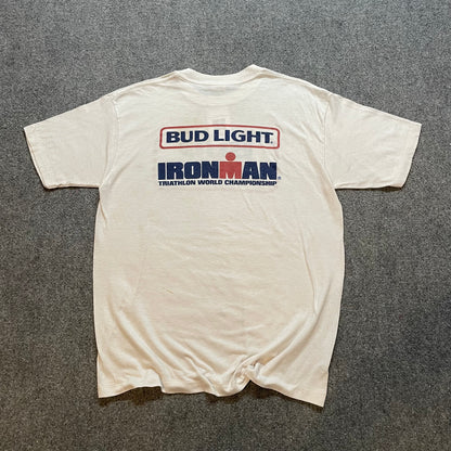 1980s Ironman Triathlon Bud Light Sponsored T-Shirt - L