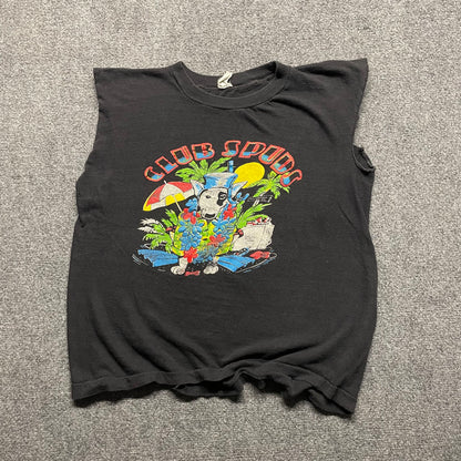 1980s Club Spuds Bud Light Cutoff Shirt - S