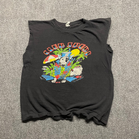 1980s Club Spuds Bud Light Cutoff Shirt - S