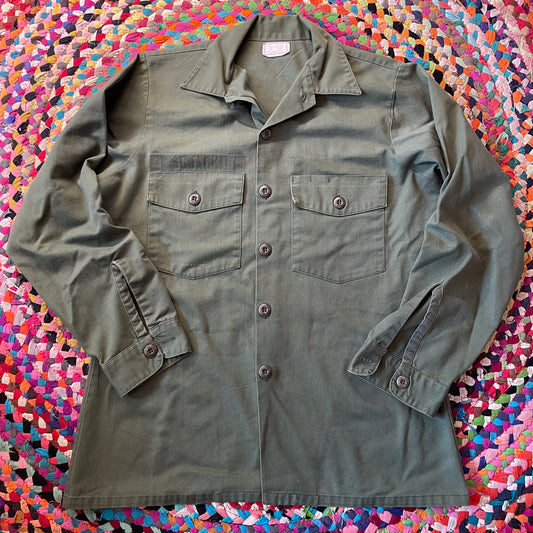 1970s OG-107 Vietnam War L/S Button Up Shirt