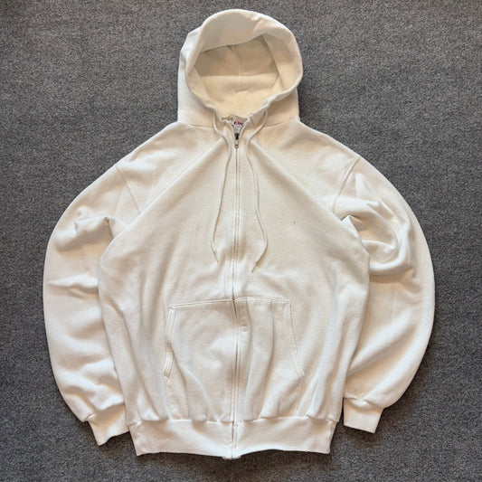 90s Hanes 50/50 Zip Up Hoodie - L