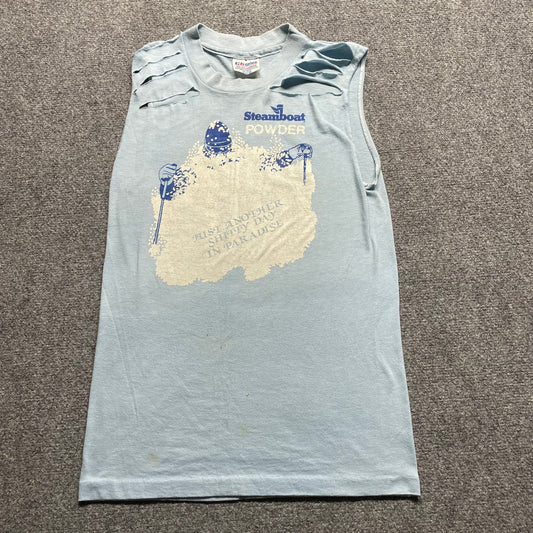 1980s Steamboat CO “Sh*tty Day in Paradise” Cutoff - S